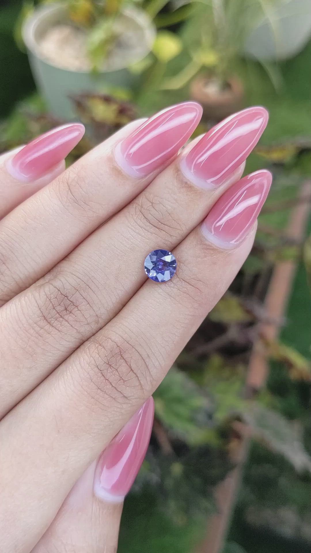 1.23 Ct. Blue Sapphire from Ceylon (Sri Lanka) Size Video
