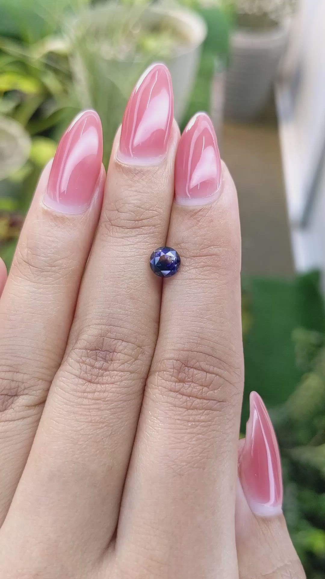 0.99 Ct. Blue Sapphire from Ceylon (Sri Lanka) Size Video