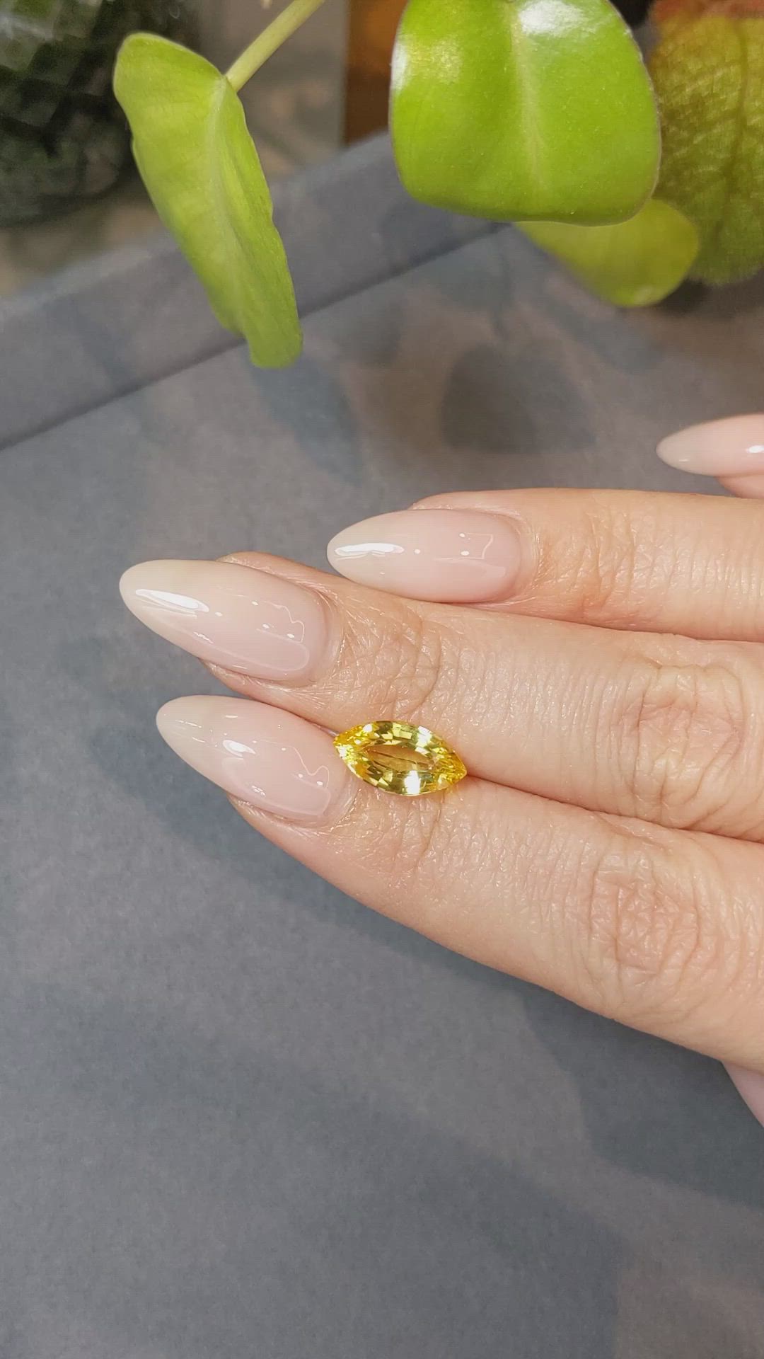 3.01 Ct. Yellow Sapphire from Ceylon (Sri Lanka) Size Video