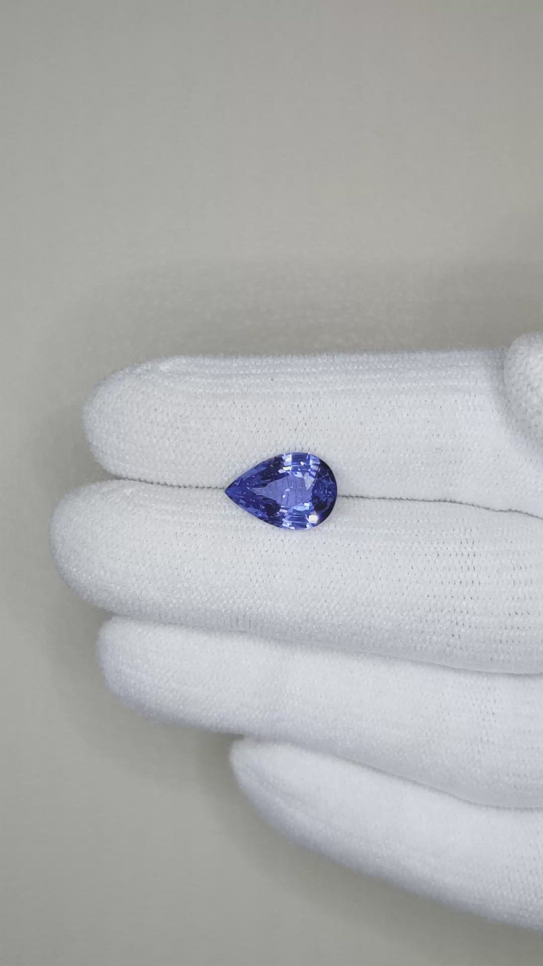 3.02 Ct. Blue Sapphire from Ceylon (Sri Lanka) Size Video