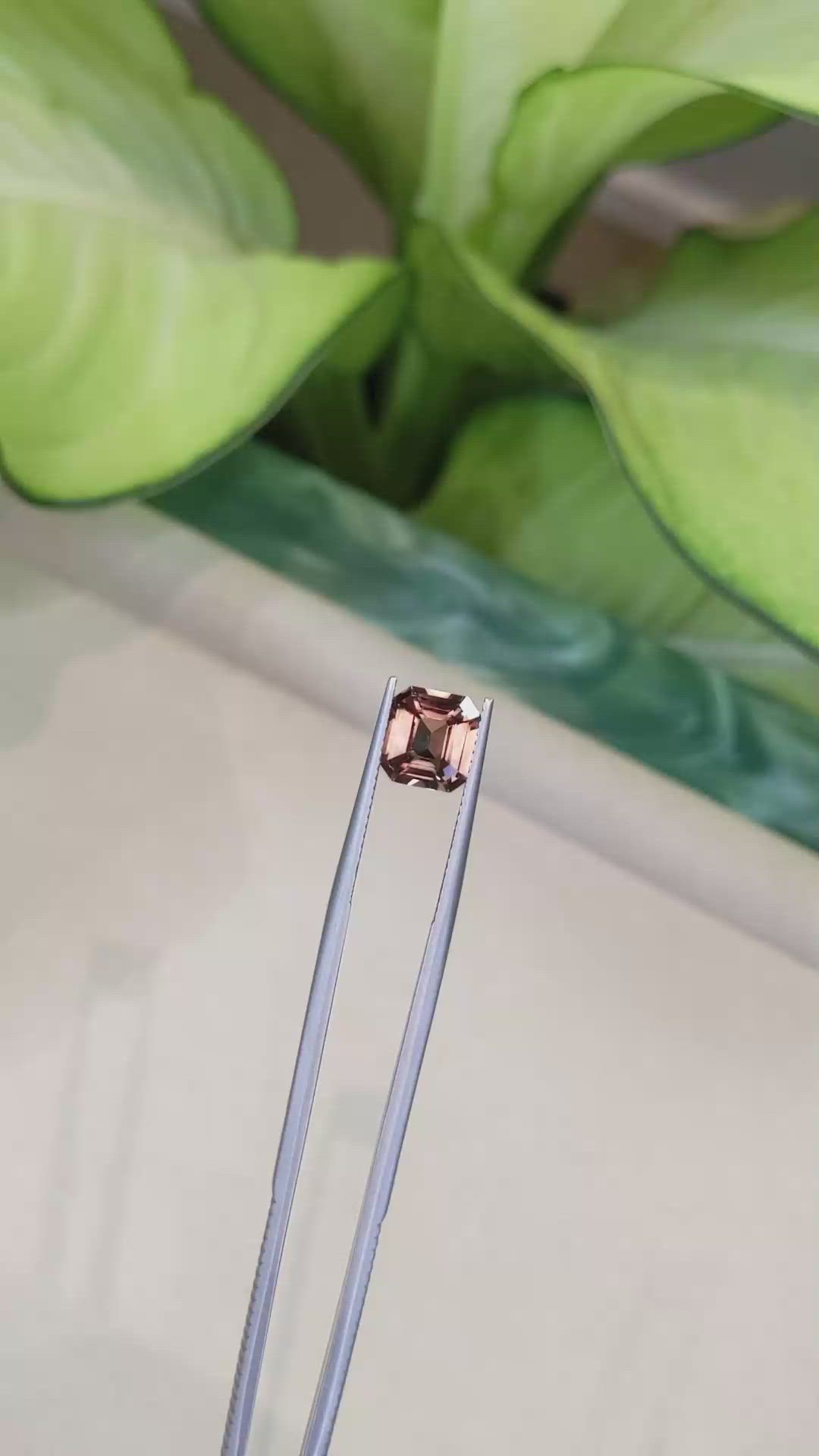 3.12 Ct. Orangish Brown Sapphire from Ceylon (Sri Lanka) Size Video