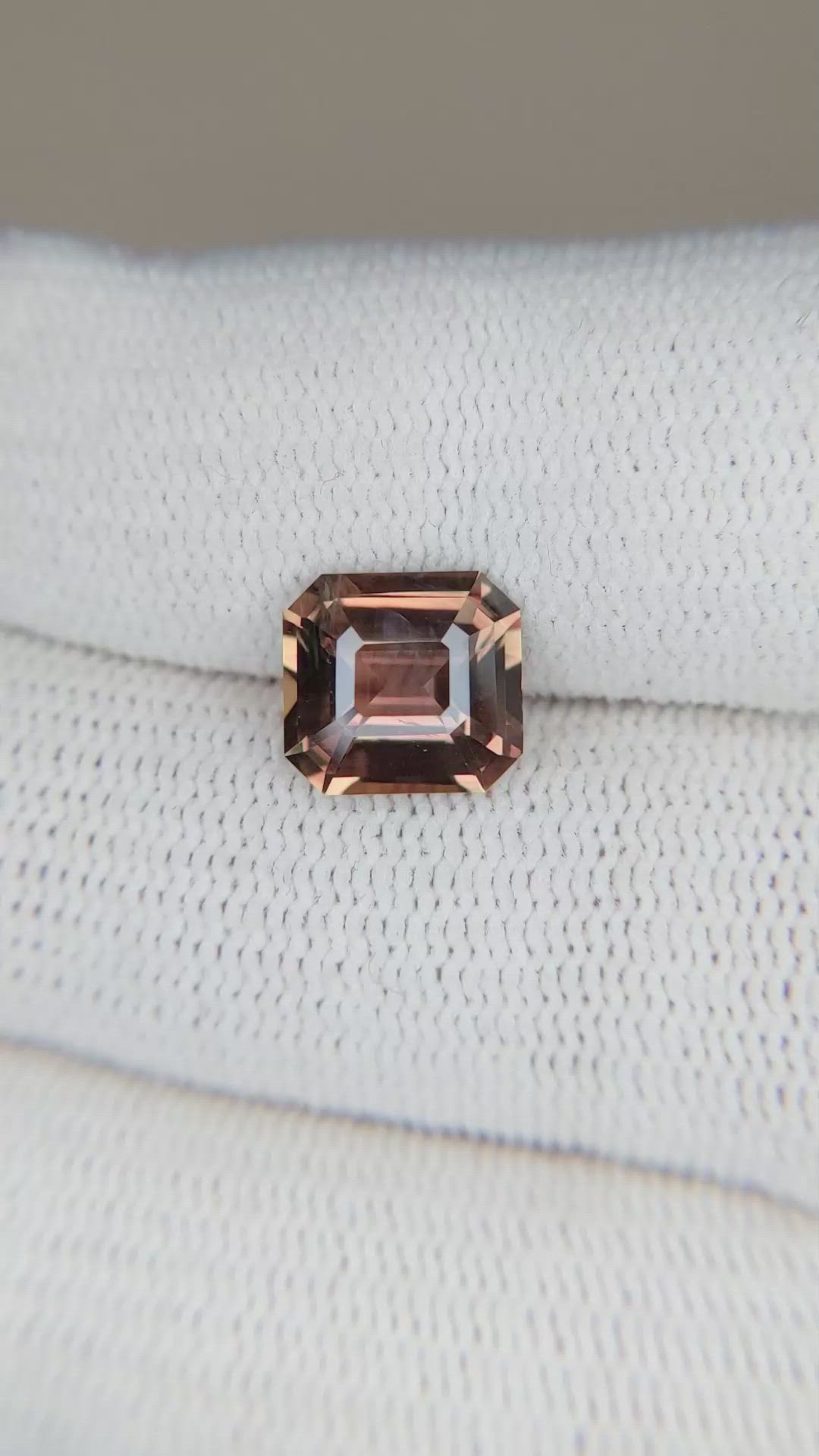 3.12 Ct. Orangish Brown Sapphire from Ceylon (Sri Lanka) Size Video