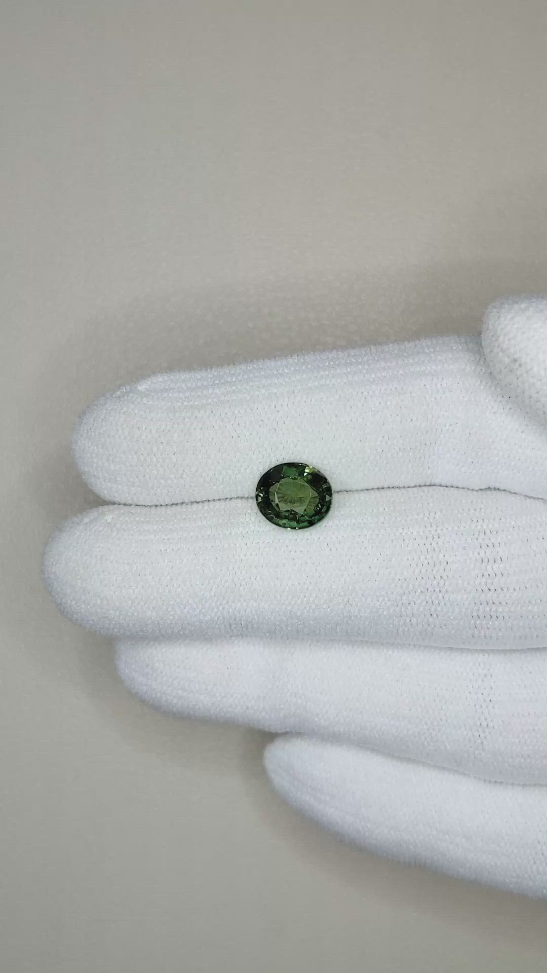2.01 Ct. Green Sapphire from Ceylon (Sri Lanka) Size Video