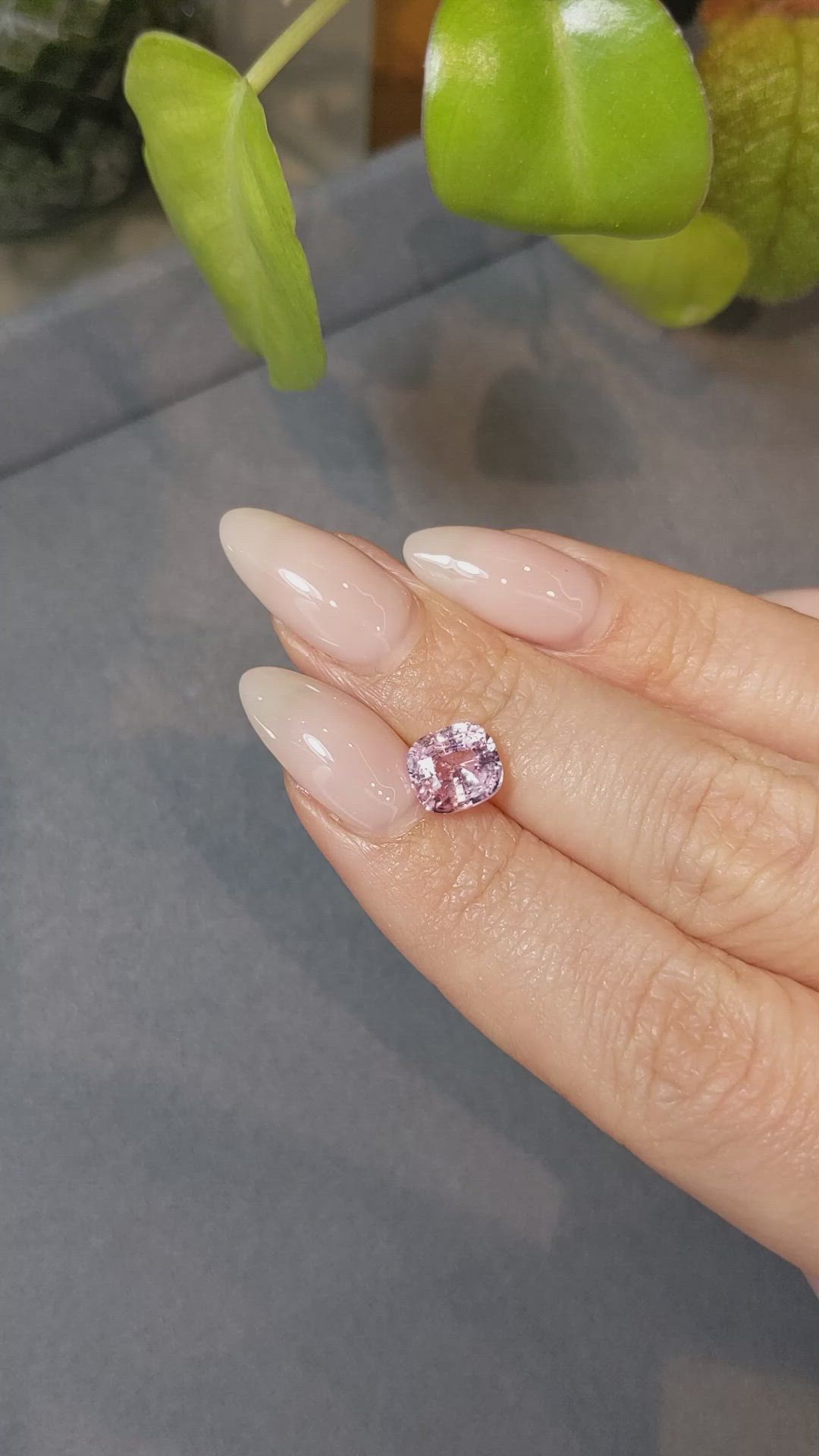2.55 Ct. Pink Sapphire from Ceylon (Sri Lanka) Size Video