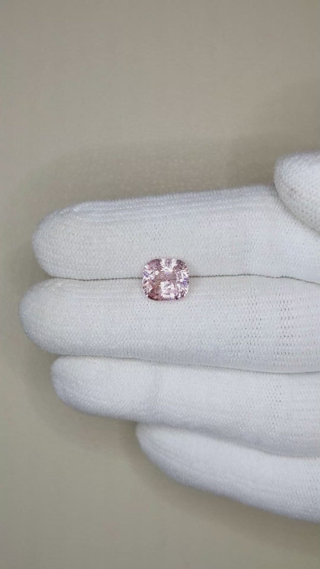 2.55 Ct. Pink Sapphire from Ceylon (Sri Lanka) Size Video