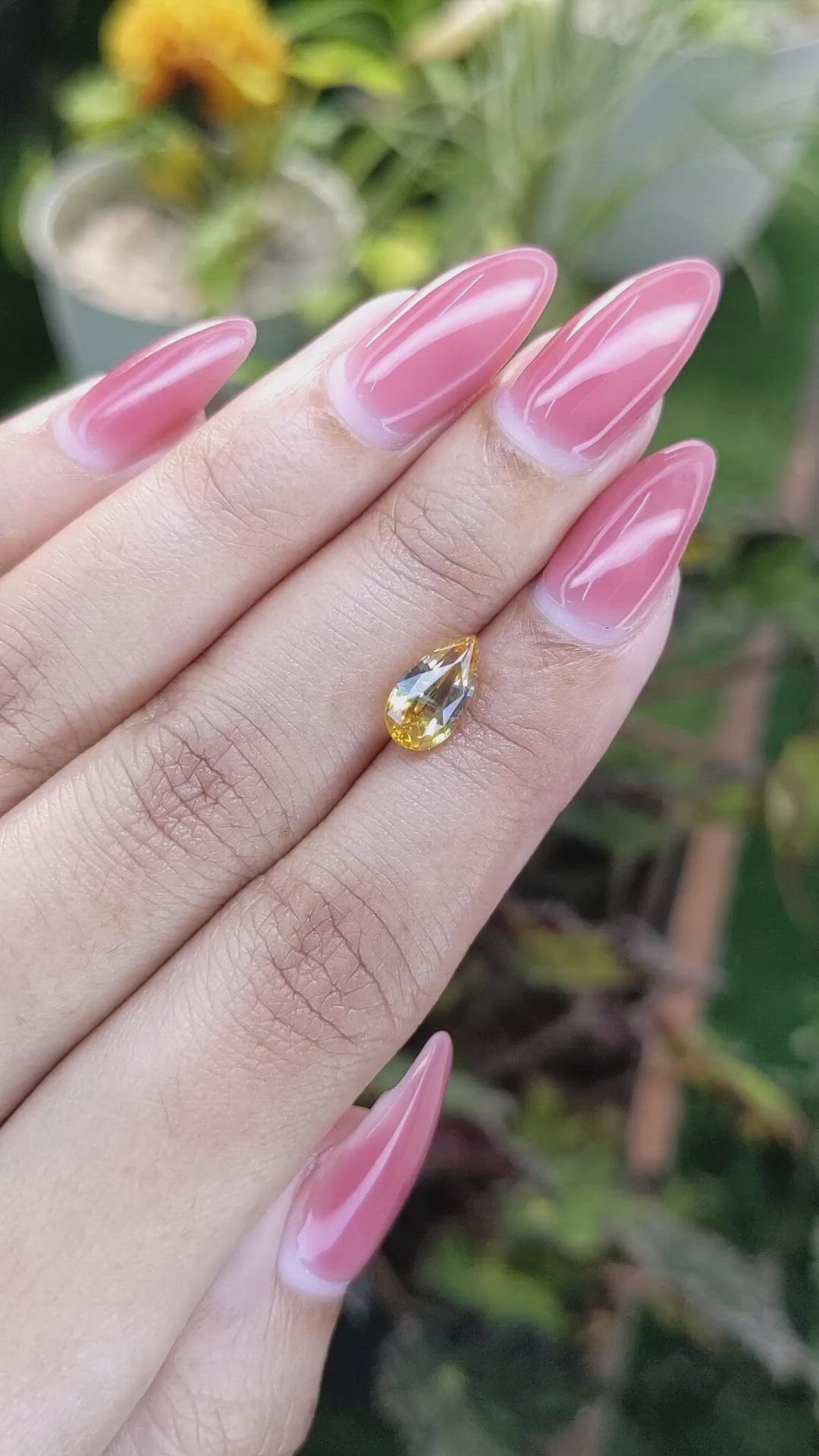 2.07 Ct. Bi Color Sapphire from Ceylon (Sri Lanka) Size Video