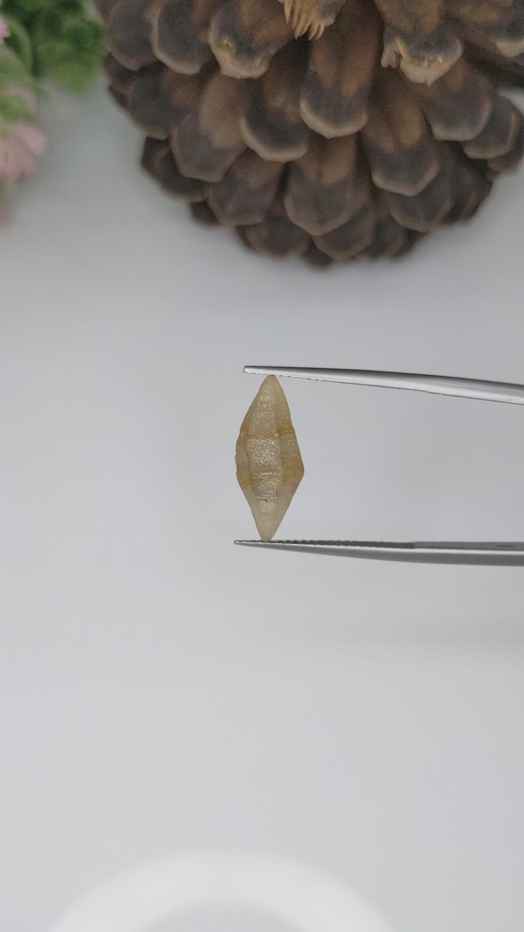 7.04 Ct. Yellow Sapphire Crystal from Ceylon (Sri Lanka) Size Video