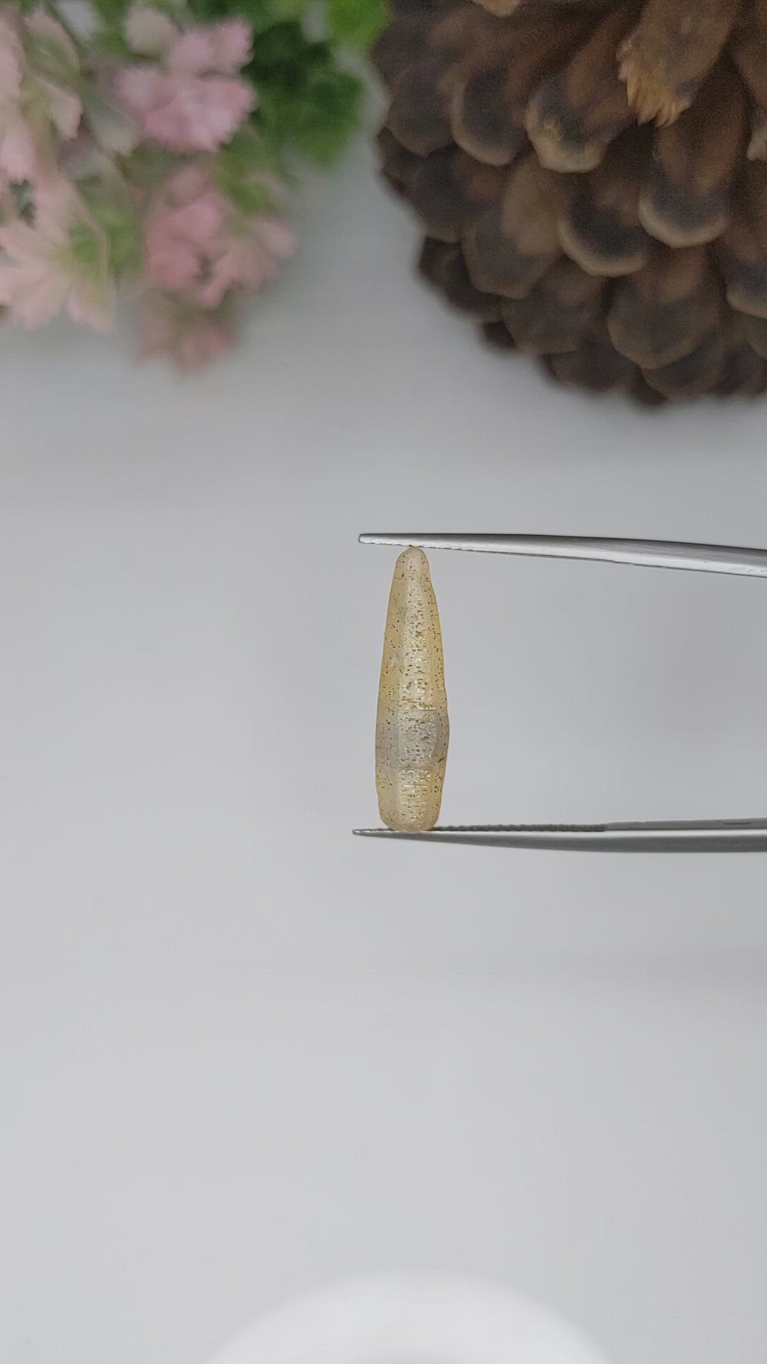 6.59 Ct. Yellow Sapphire Crystal from Ceylon (Sri Lanka) Size Video