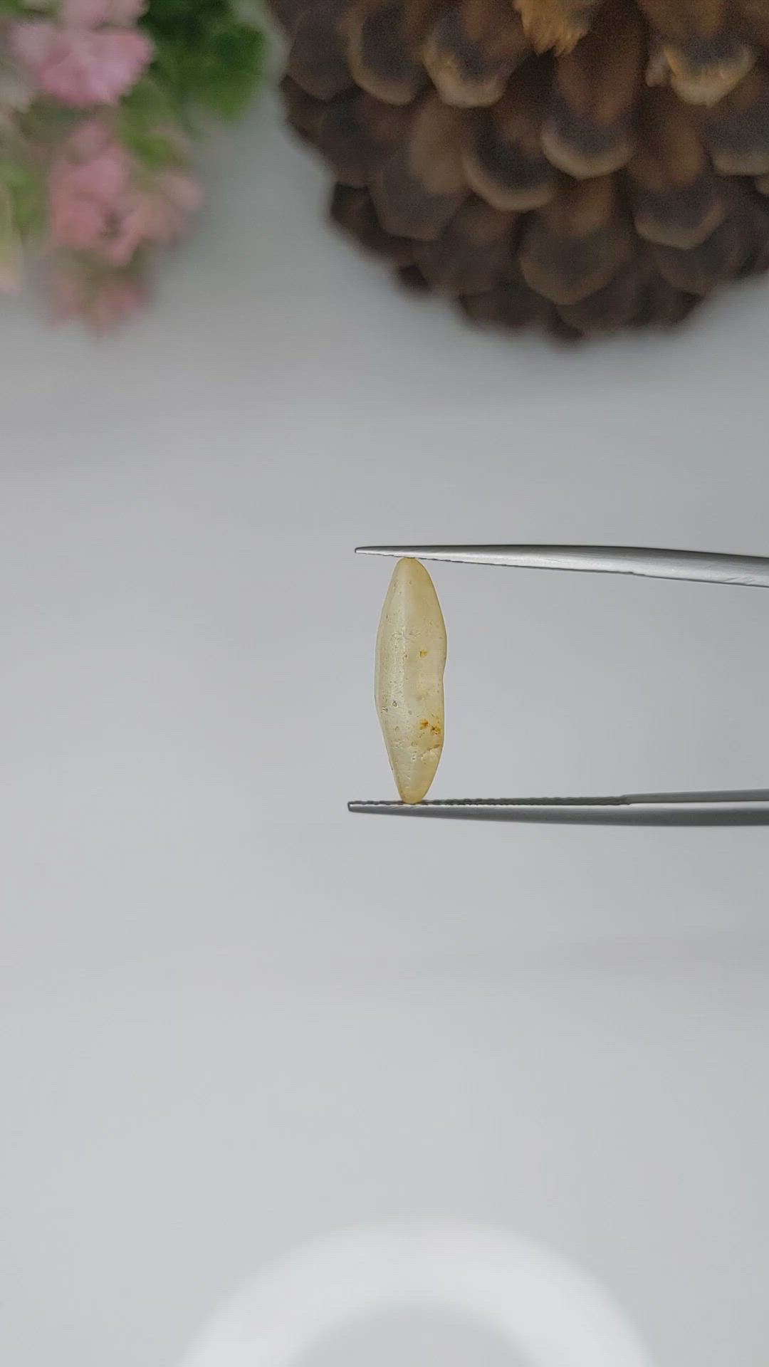 3.75 Ct. Yellow Sapphire Crystal from Ceylon (Sri Lanka) Size Video