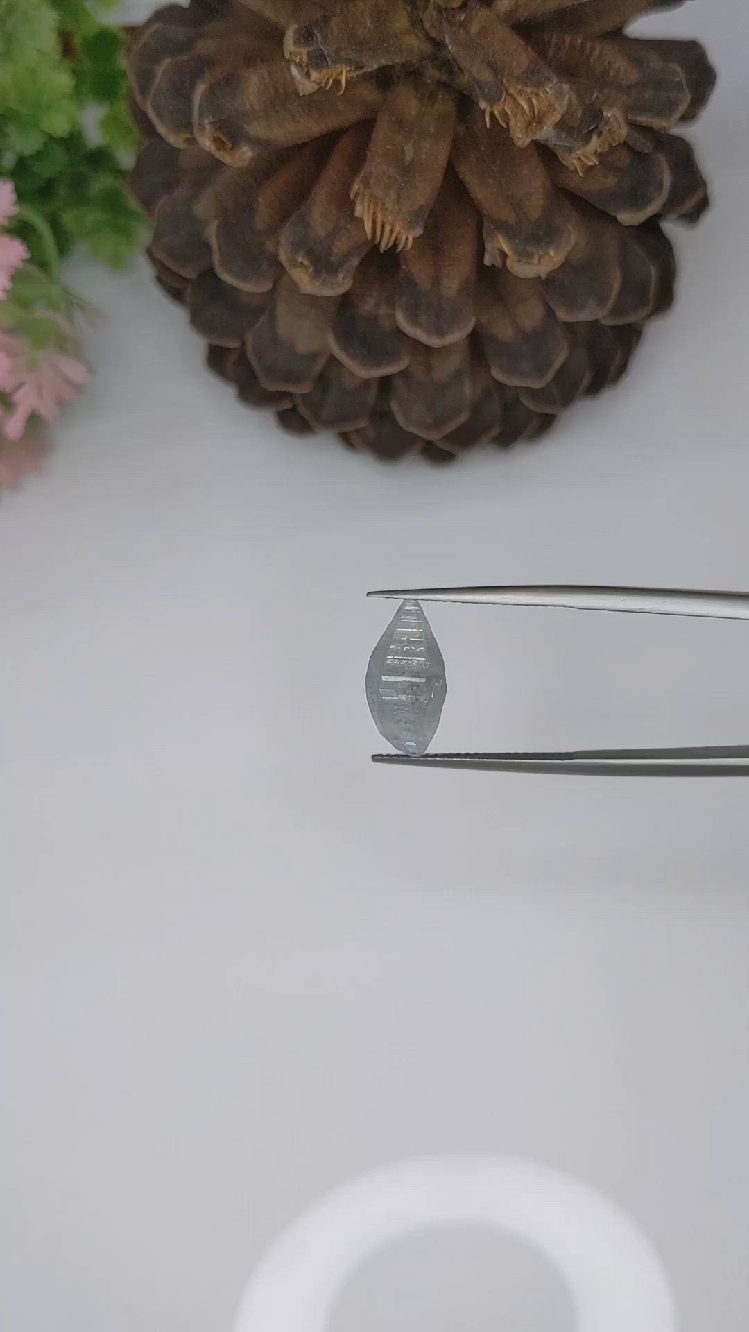 6.13 Ct. Blue Sapphire Crystal from Ceylon (Sri Lanka) Size Video