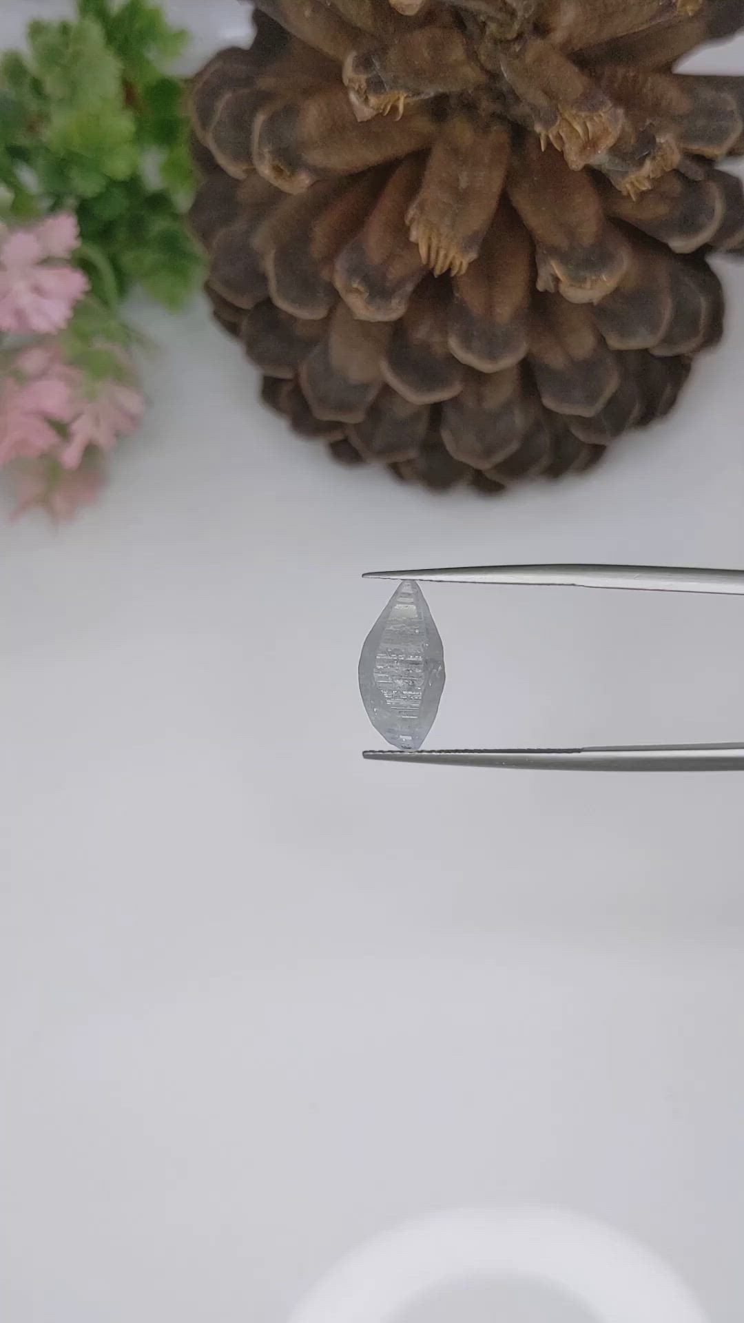 6.13 Ct. Blue Sapphire Crystal from Ceylon (Sri Lanka) Size Video