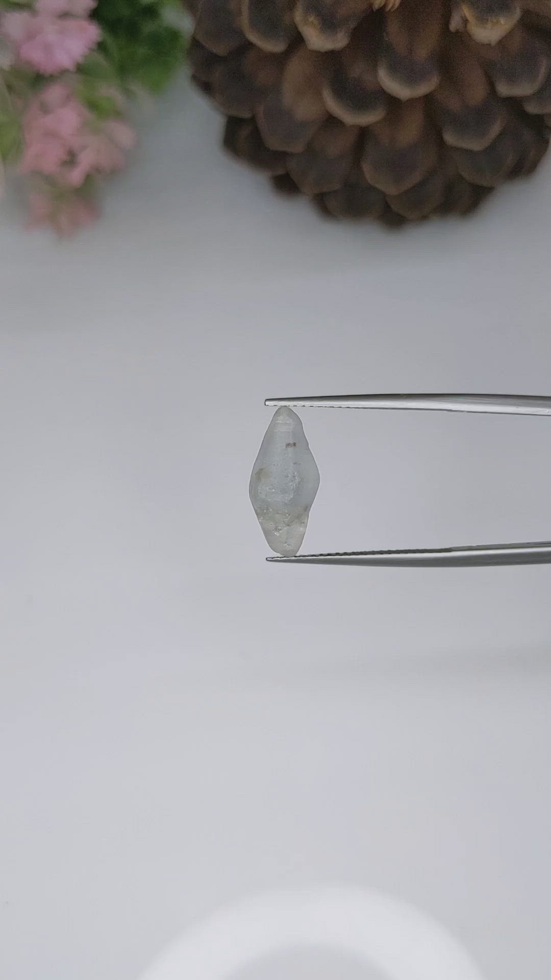 5.52 Ct. Blue Sapphire Crystal from Ceylon (Sri Lanka) Size Video