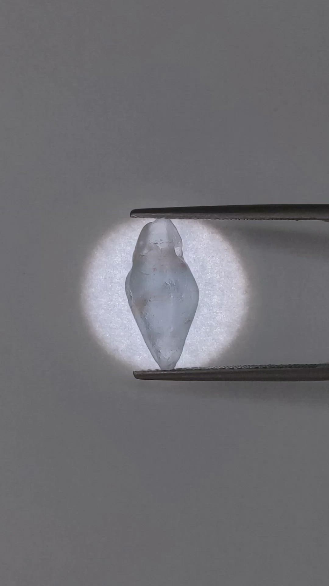 5.52 Ct. Blue Sapphire Crystal from Ceylon (Sri Lanka) Size Video