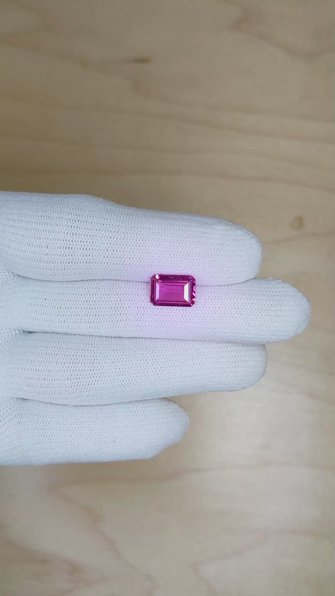 2.83 Ct. Purple Sapphire from Ceylon (Sri Lanka) Size Video