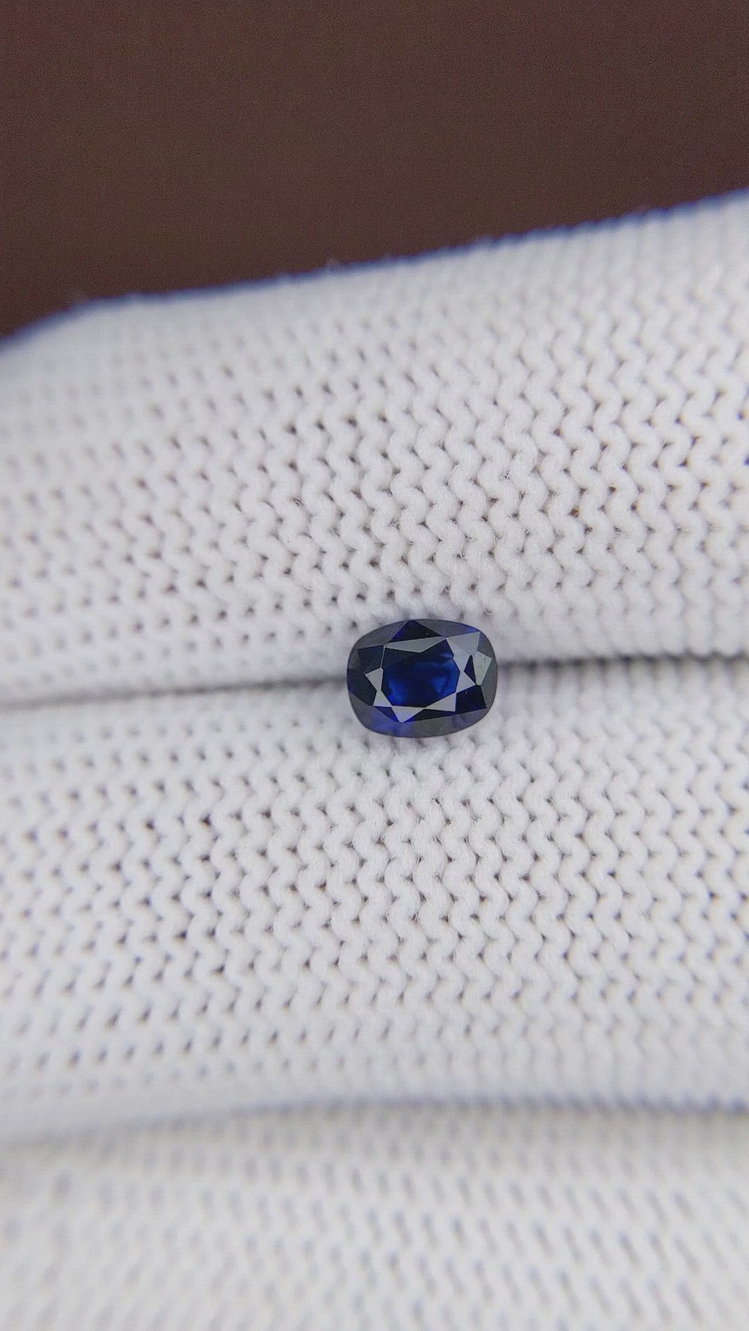1.04 Ct. Blue Sapphire from Madagascar Size Video