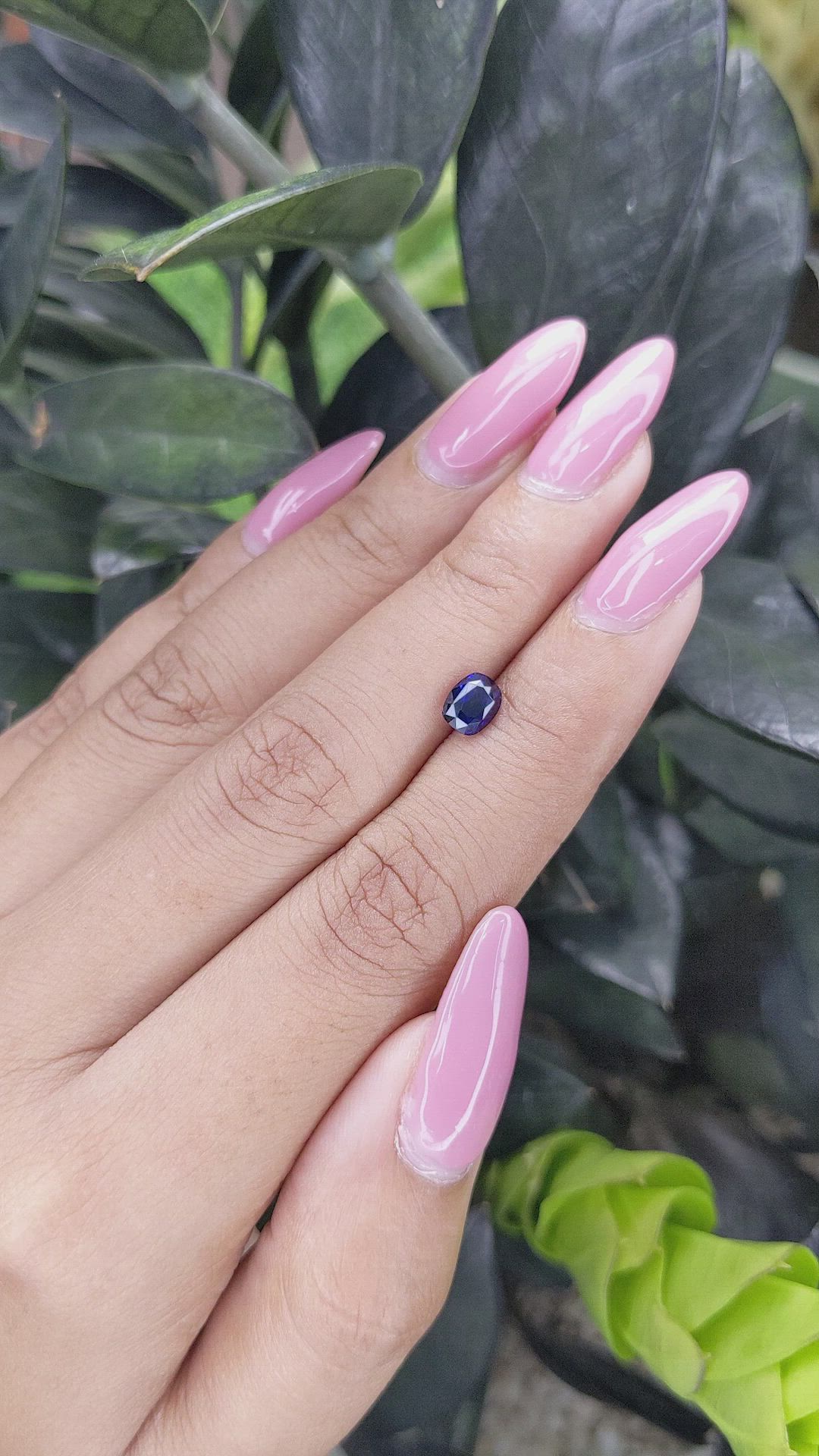 1.04 Ct. Blue Sapphire from Madagascar Size Video