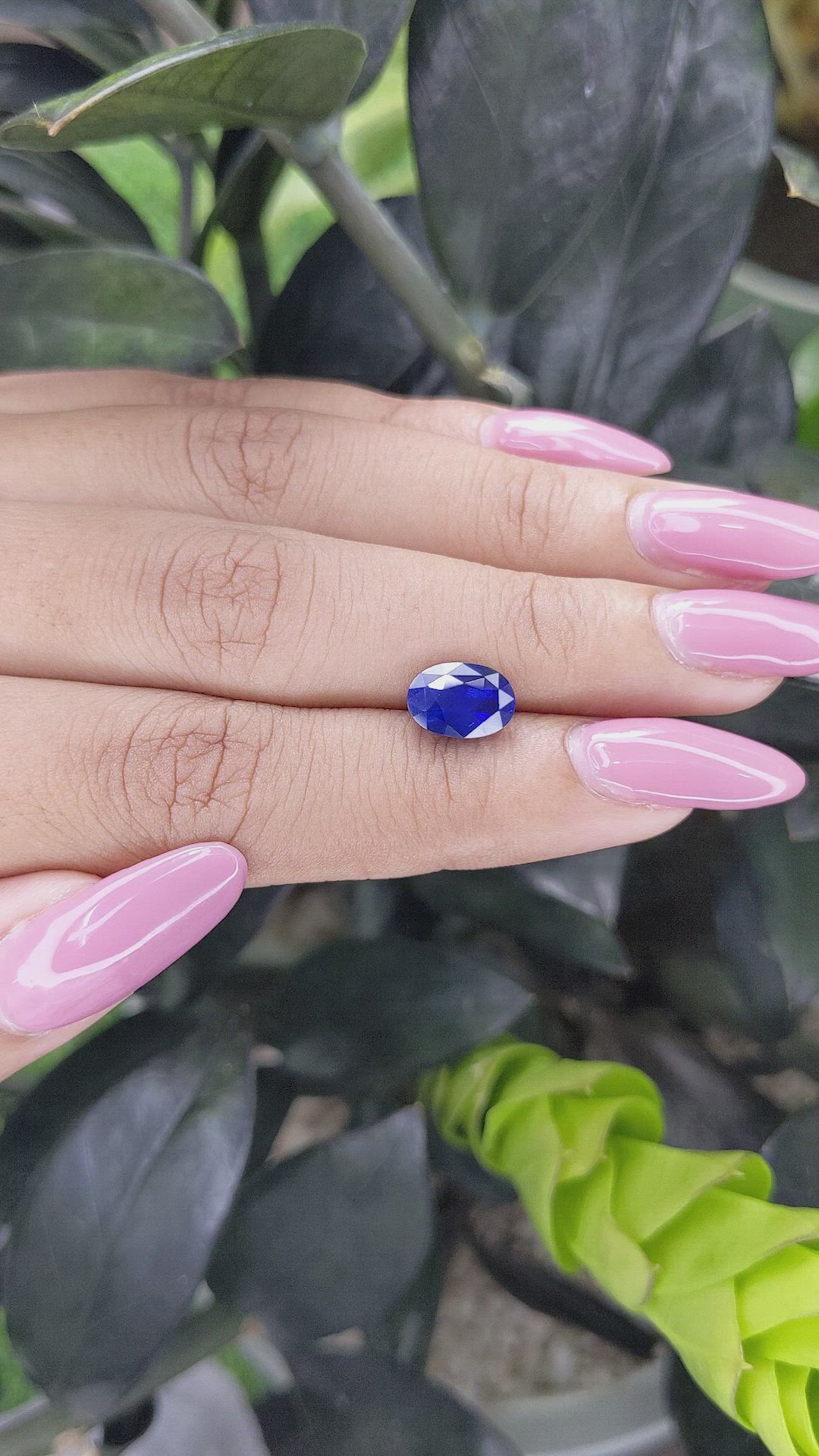 2.65 Ct. Blue Sapphire from Ceylon (Sri Lanka) Size Video