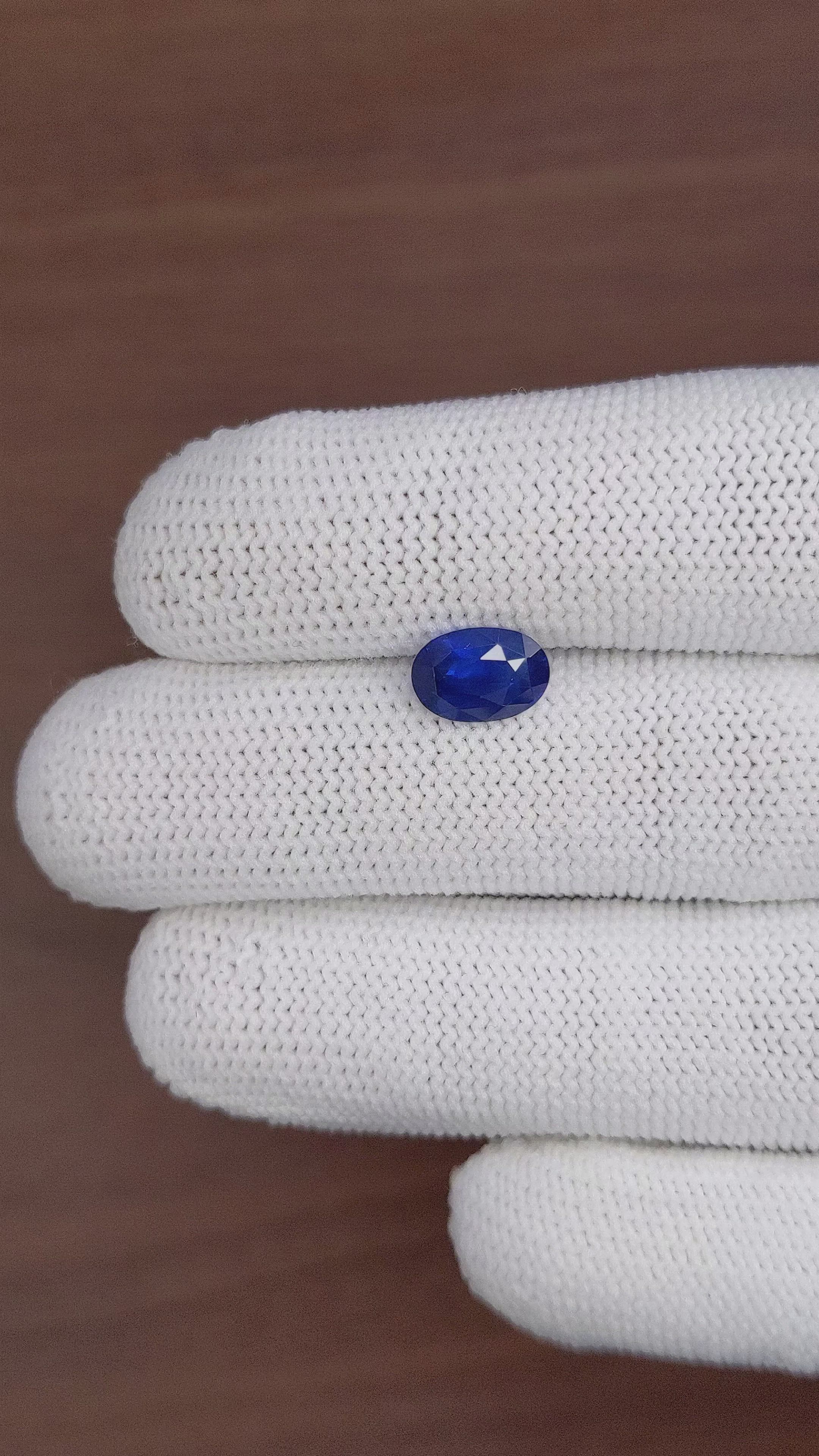 2.65 Ct. Blue Sapphire from Ceylon (Sri Lanka) Size Video