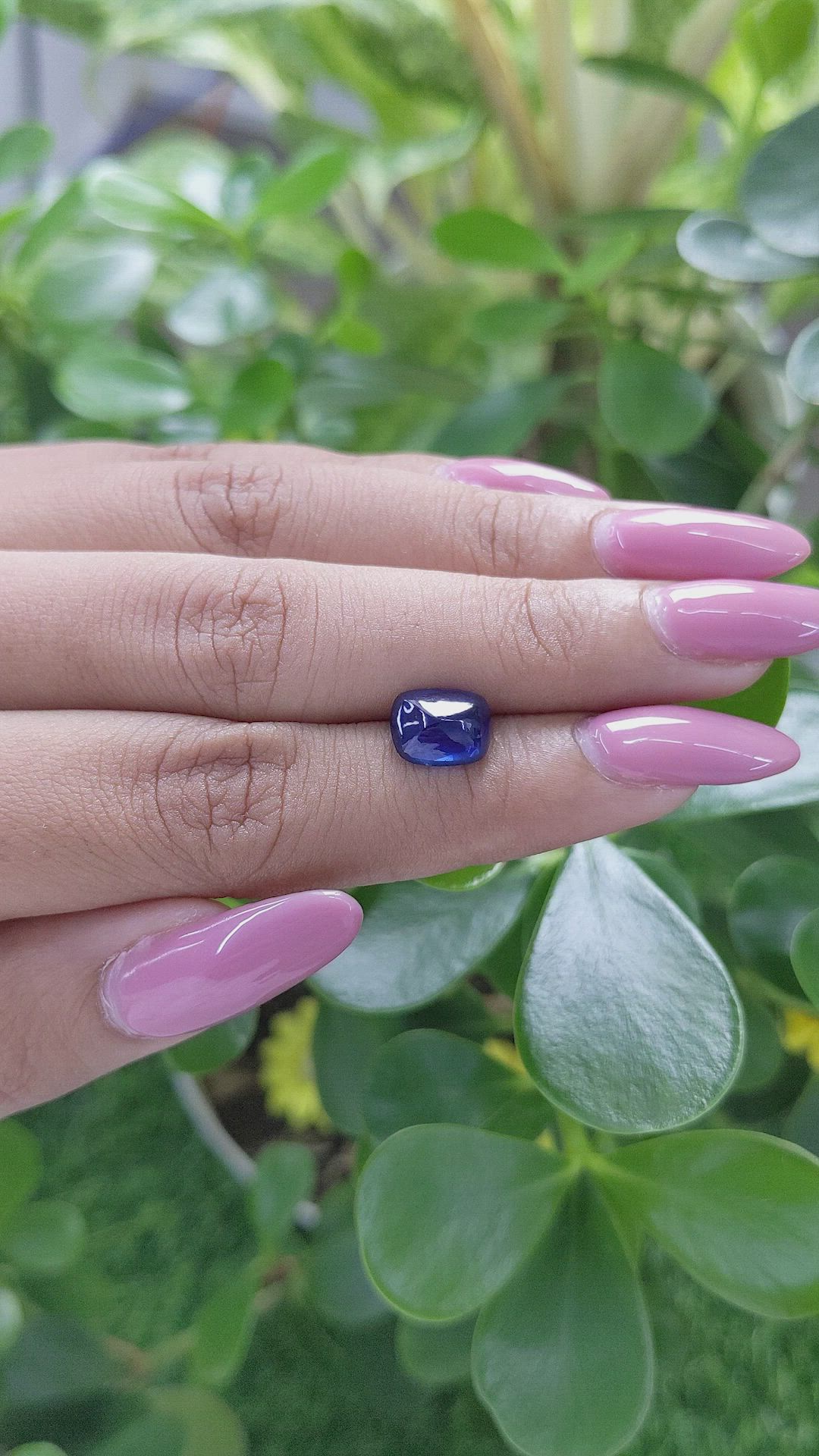 3.40 Ct. Blue Cabochon Sapphire from Tanzania Size Video