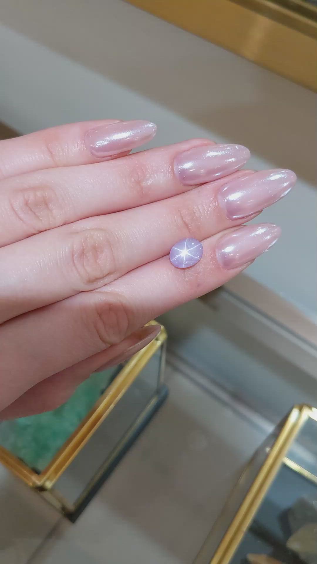 4.22 Ct. Pink Star Sapphire from Ceylon (Sri Lanka) Size Video