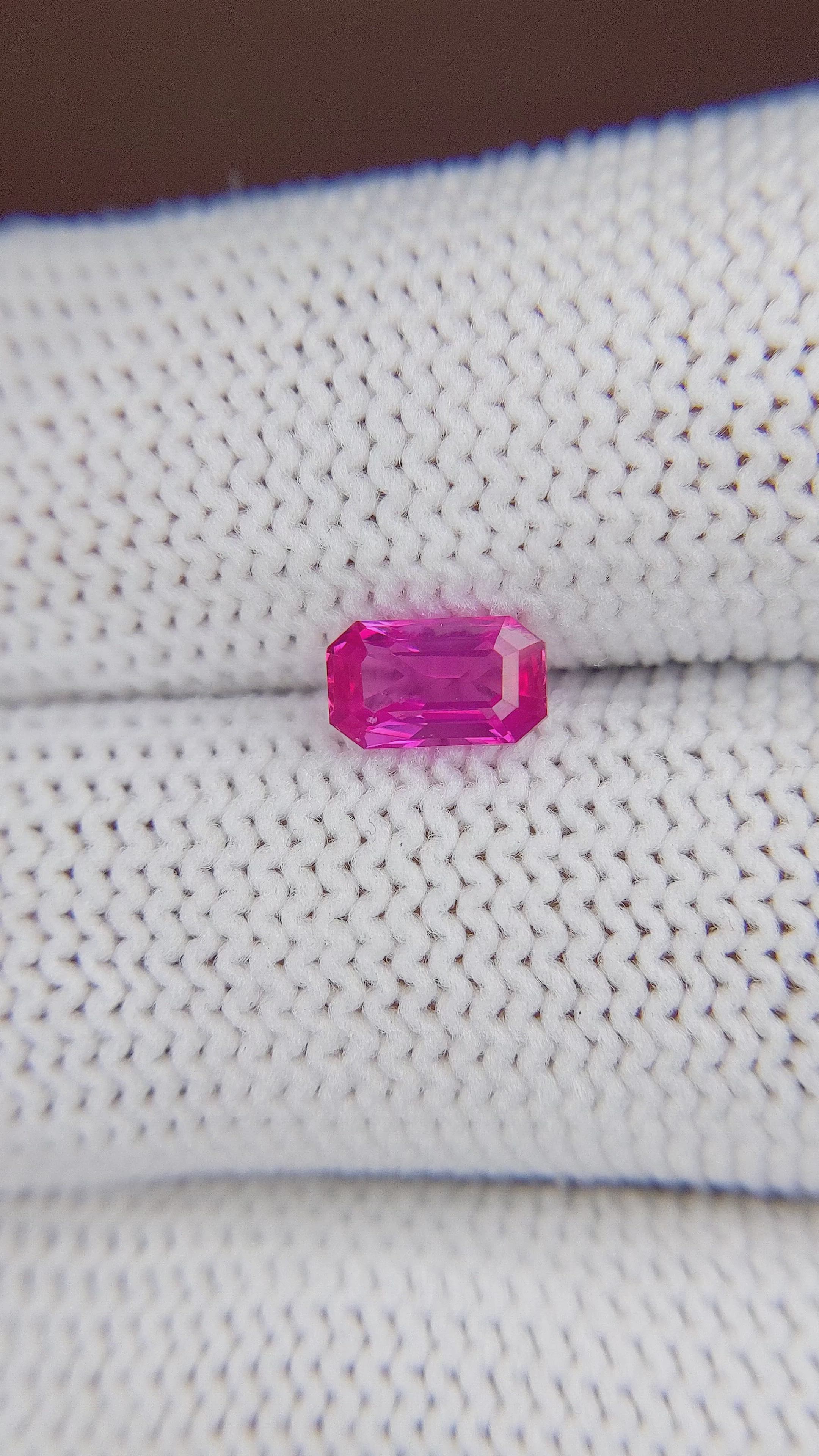 1.02 Ct. Pink Sapphire from Mozambique Size Video