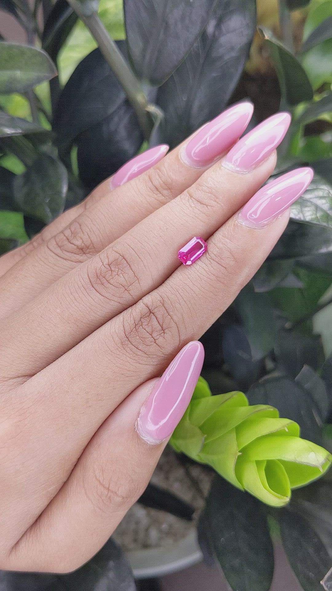 1.02 Ct. Pink Sapphire from Mozambique Size Video