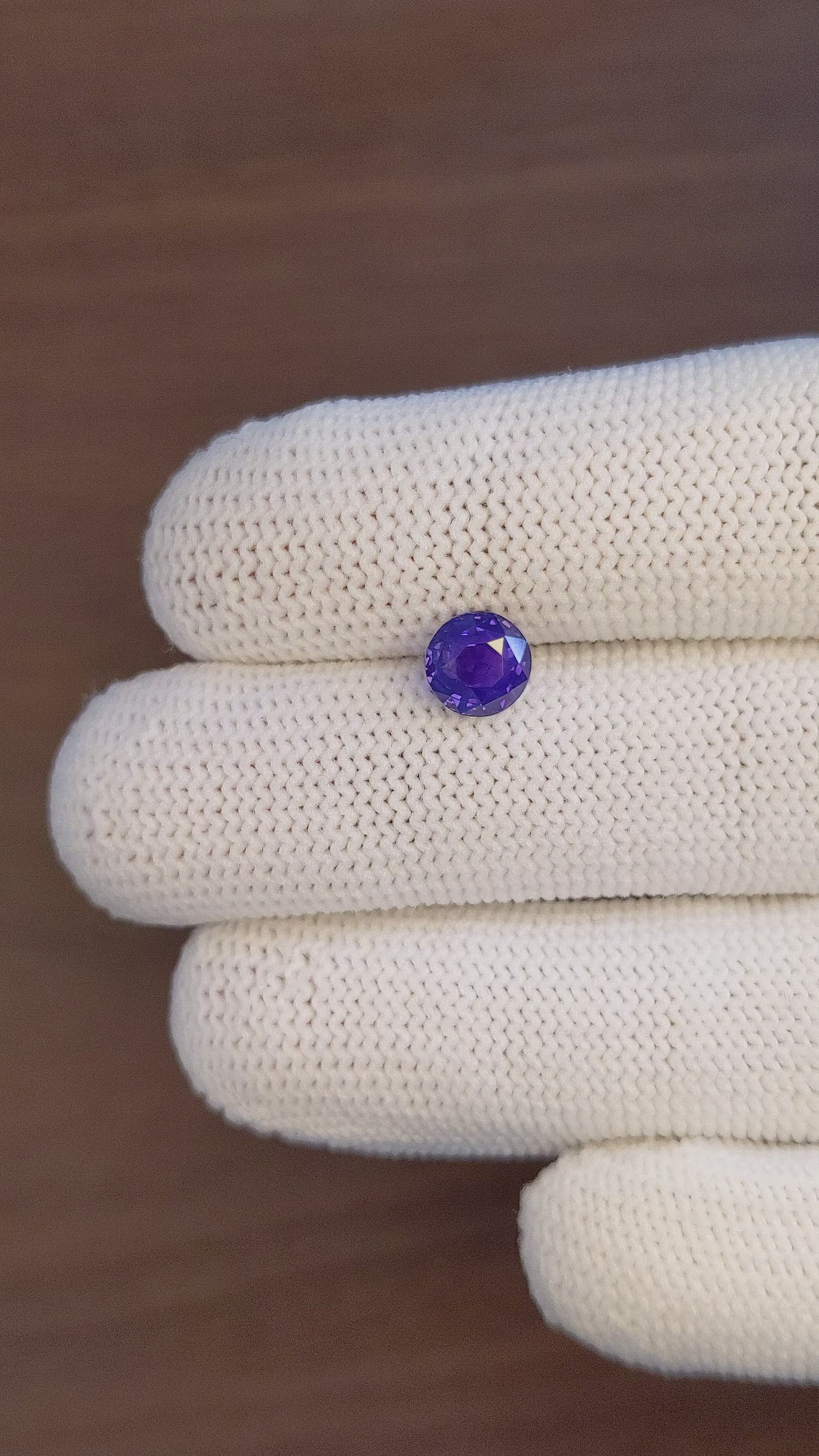 1.98 Ct. Color Change Sapphire from Ceylon (Sri Lanka) Size Video