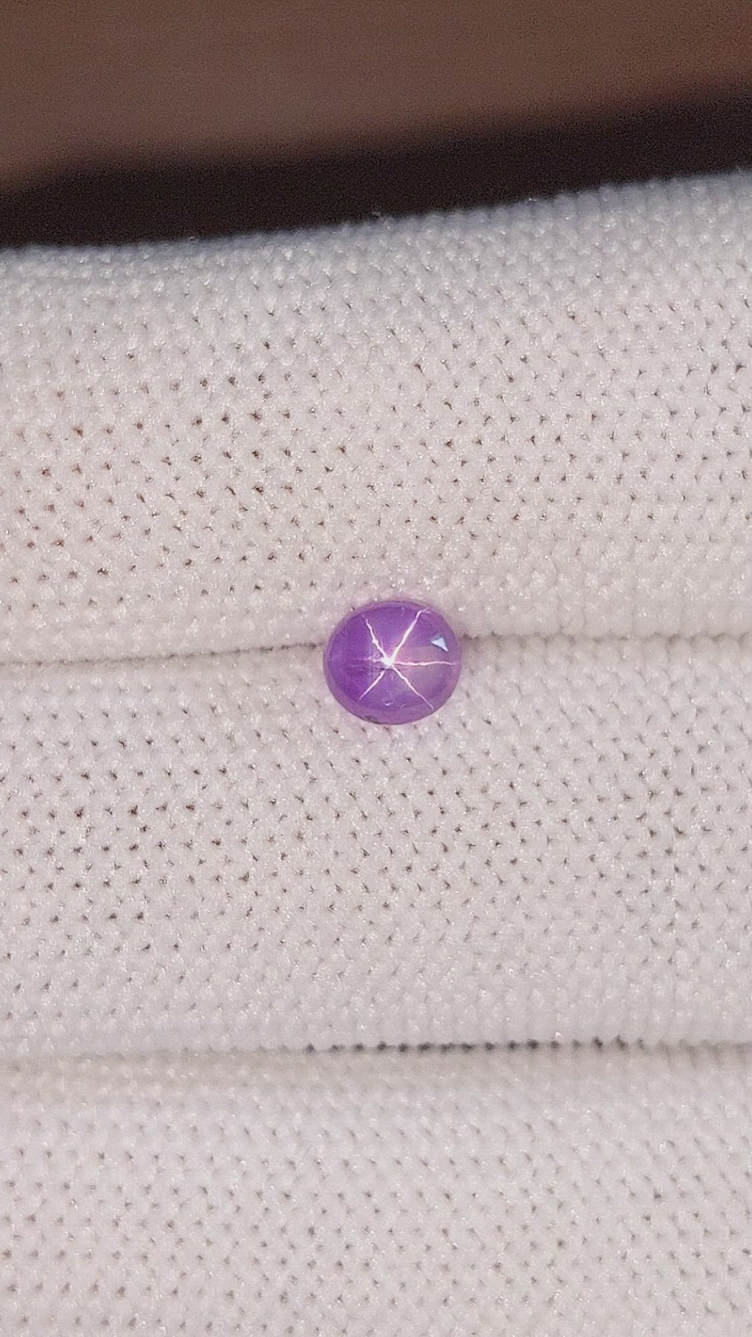 1.23 Ct. Purple Star Sapphire from Ceylon (Sri Lanka) Size Video