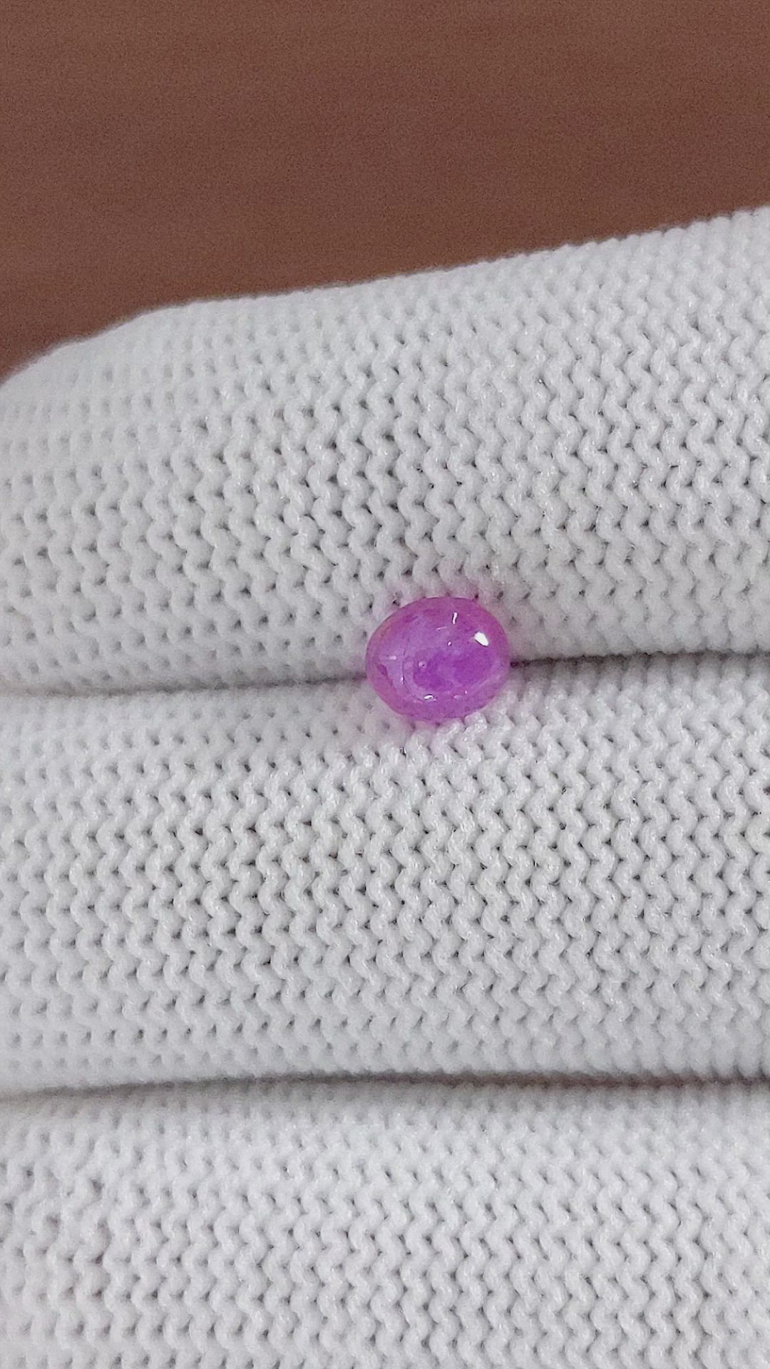 1.32 Ct. Pinkish Purple Star Sapphire from Ceylon (Sri Lanka) Size Video