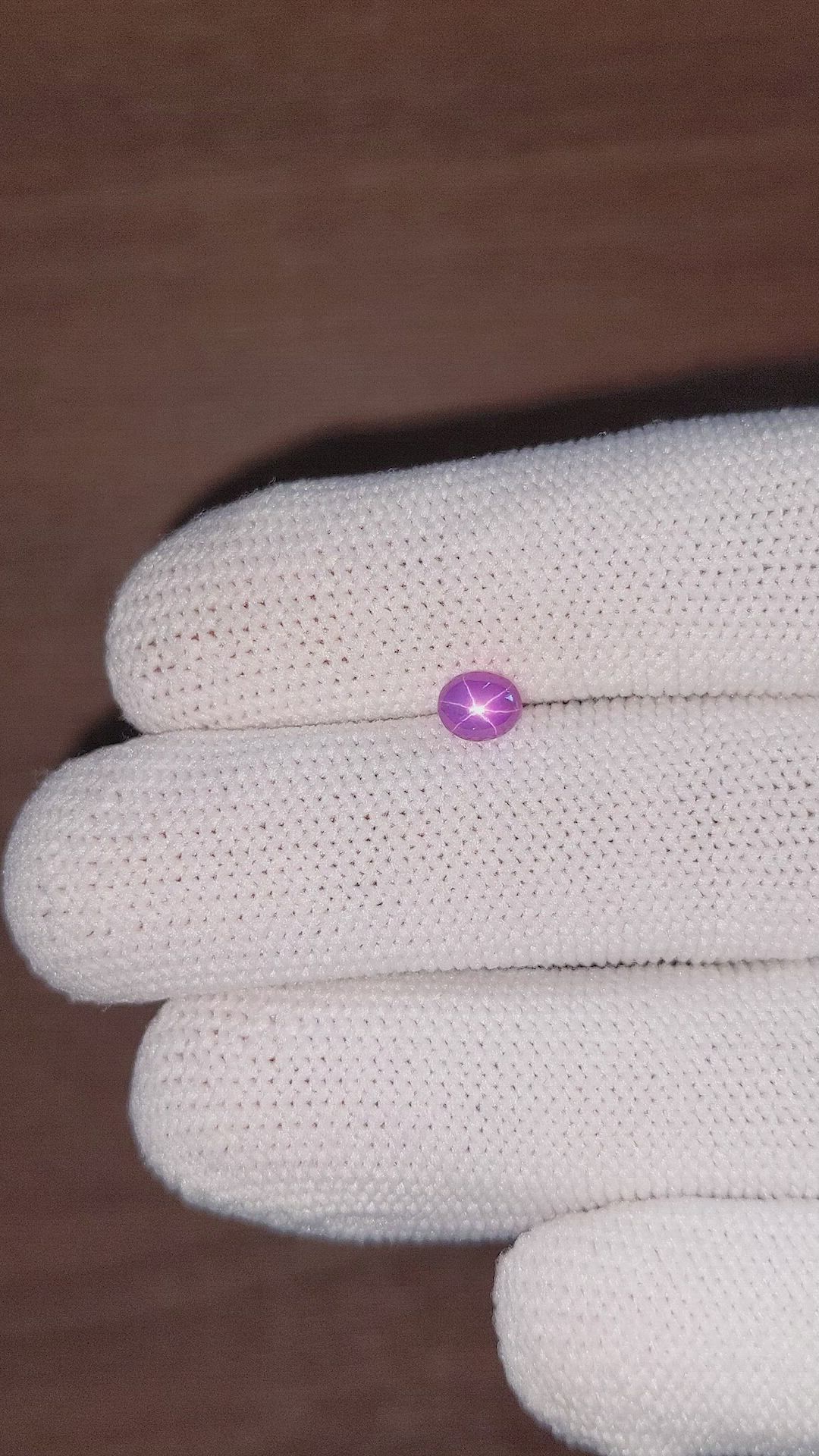 0.83 Ct. Purple Star Sapphire from Ceylon (Sri Lanka) Size Video