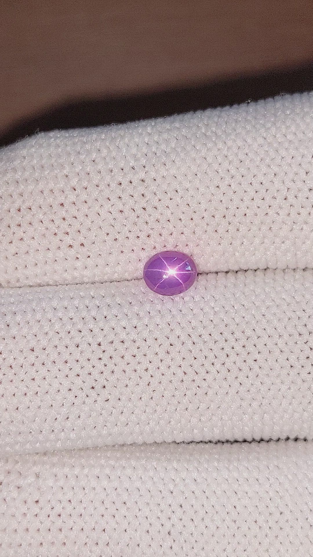 0.83 Ct. Purple Star Sapphire from Ceylon (Sri Lanka) Size Video