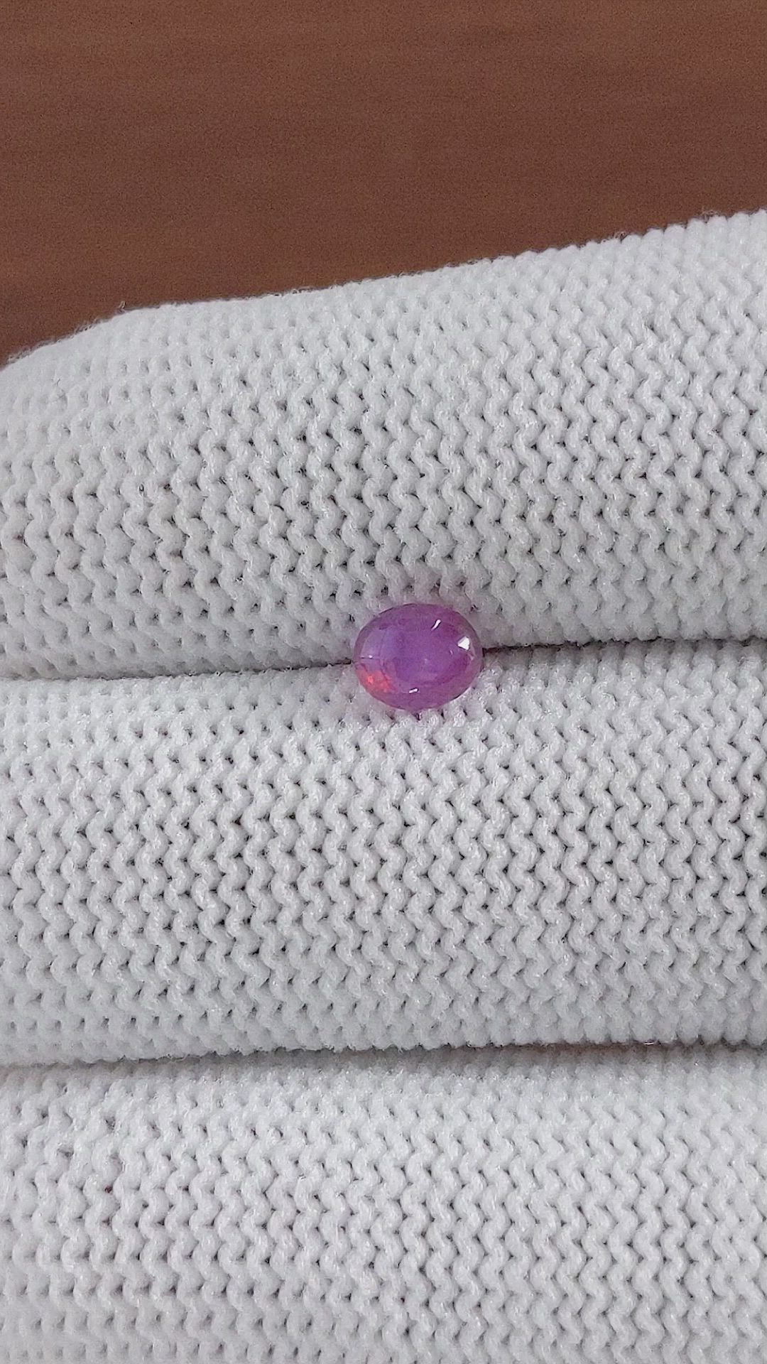 0.83 Ct. Purple Star Sapphire from Ceylon (Sri Lanka) Size Video