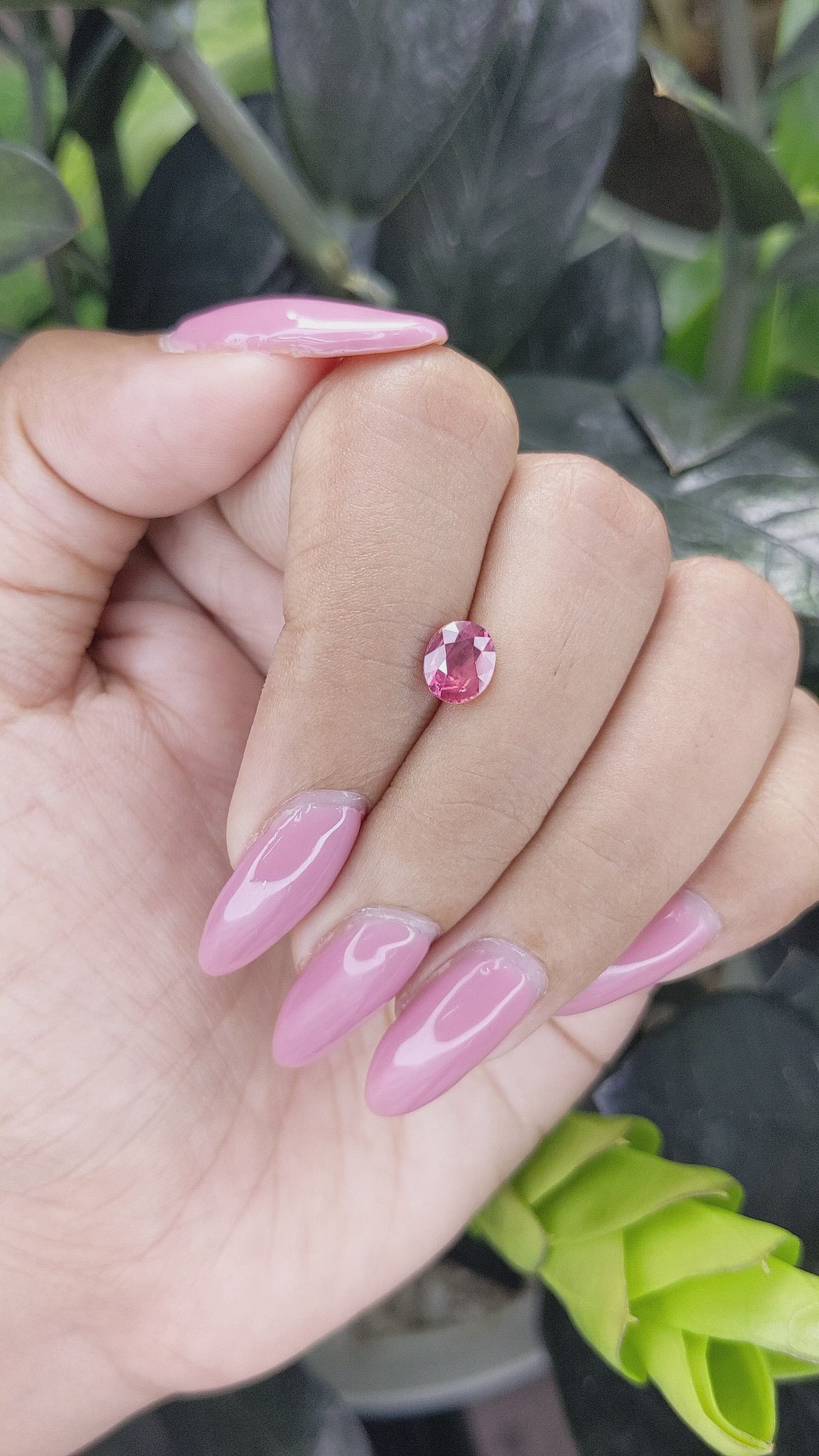 1.07 Ct. Pink Sapphire from Madagascar Size Video