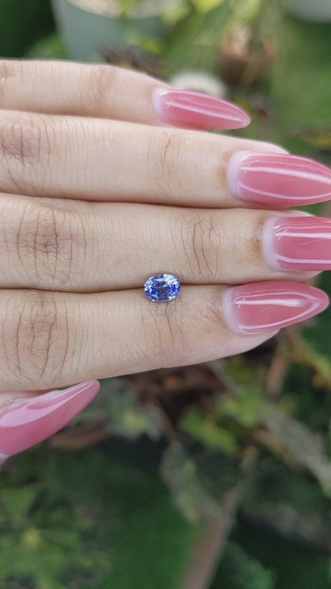 0.78 Ct. Blue Sapphire from Ceylon (Sri Lanka) Size Video