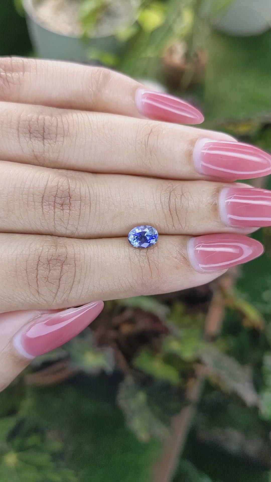 1.17 Ct. Bi Color Sapphire from Ceylon (Sri Lanka) Size Video