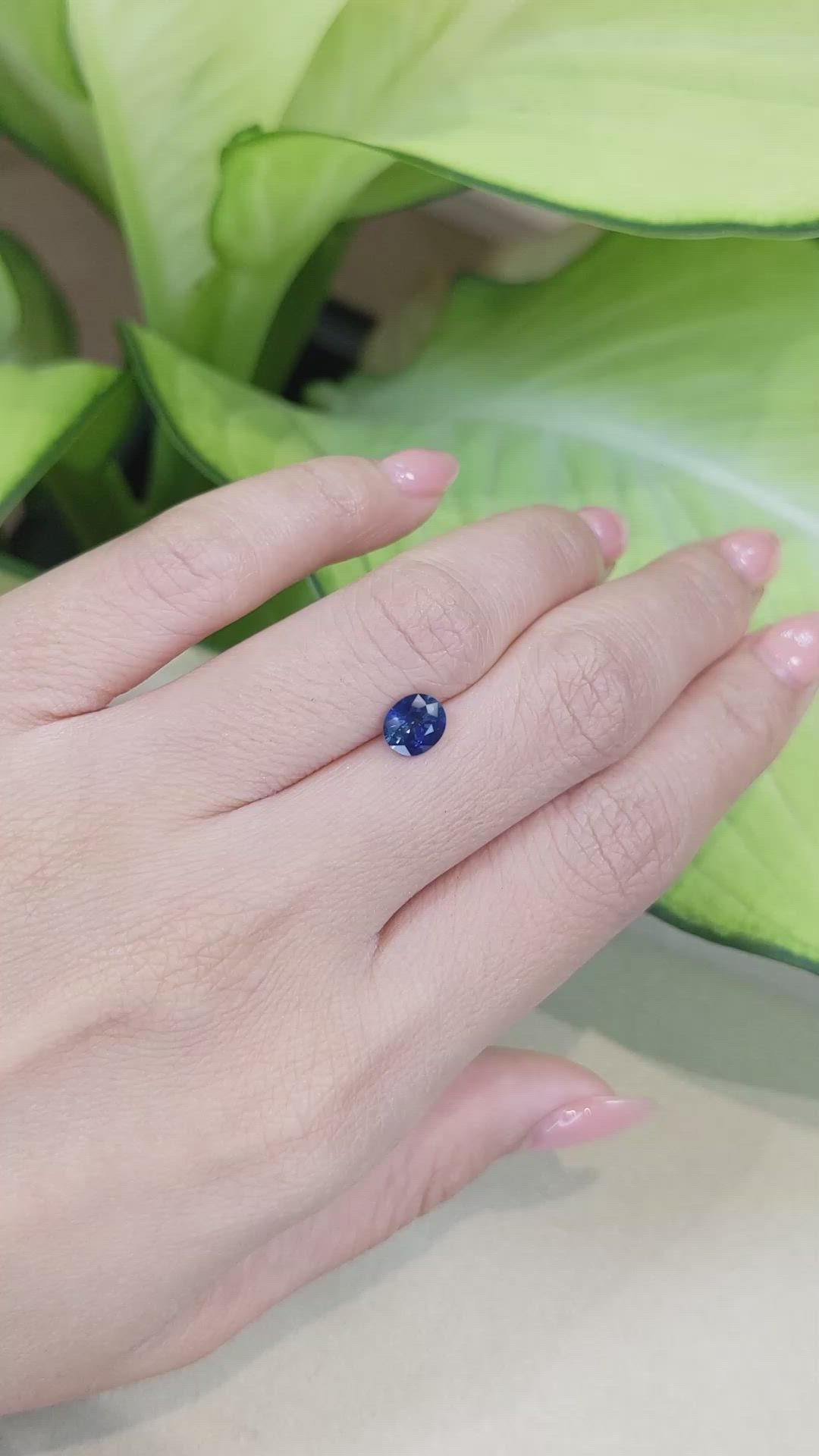 1.03 Ct. Blue Sapphire from Thailand Size Video