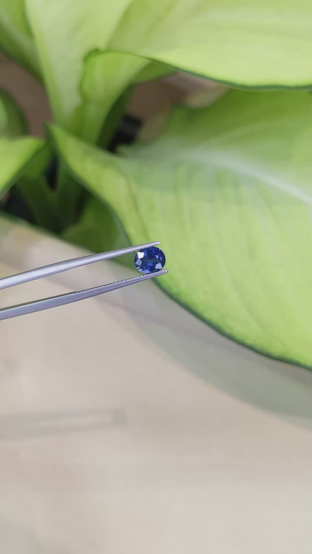 1.03 Ct. Blue Sapphire from Thailand Size Video
