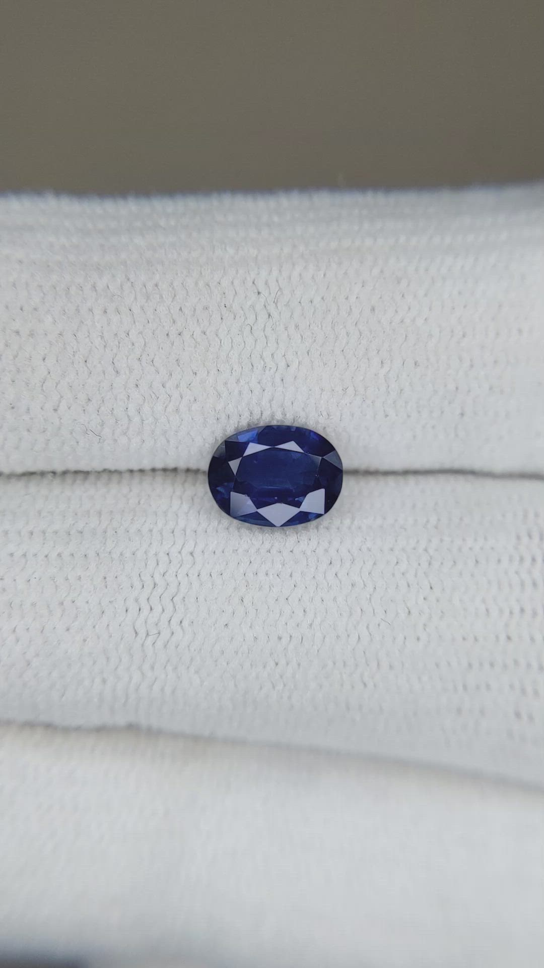 1.12 Ct. Blue Sapphire from Thailand Size Video