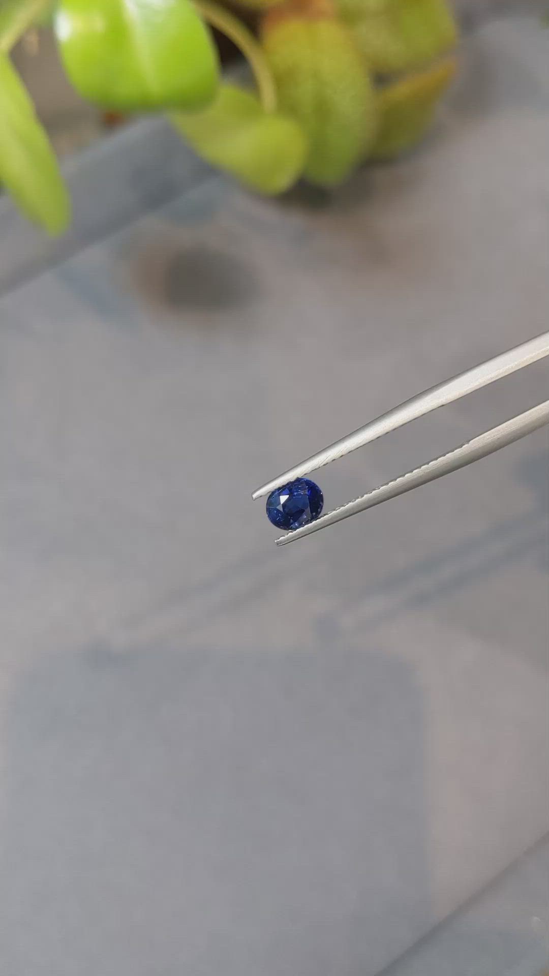 0.68 Ct. Blue Sapphire from Thailand Size Video
