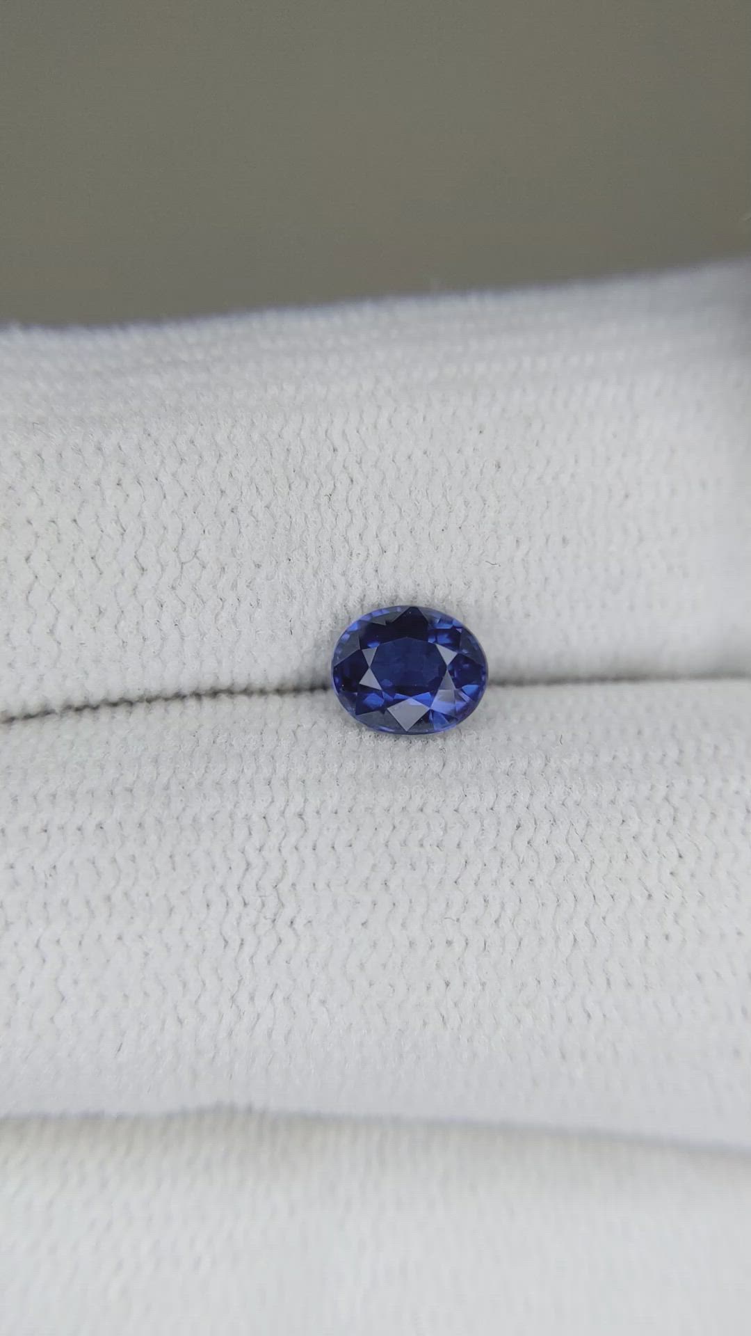0.68 Ct. Blue Sapphire from Thailand Size Video