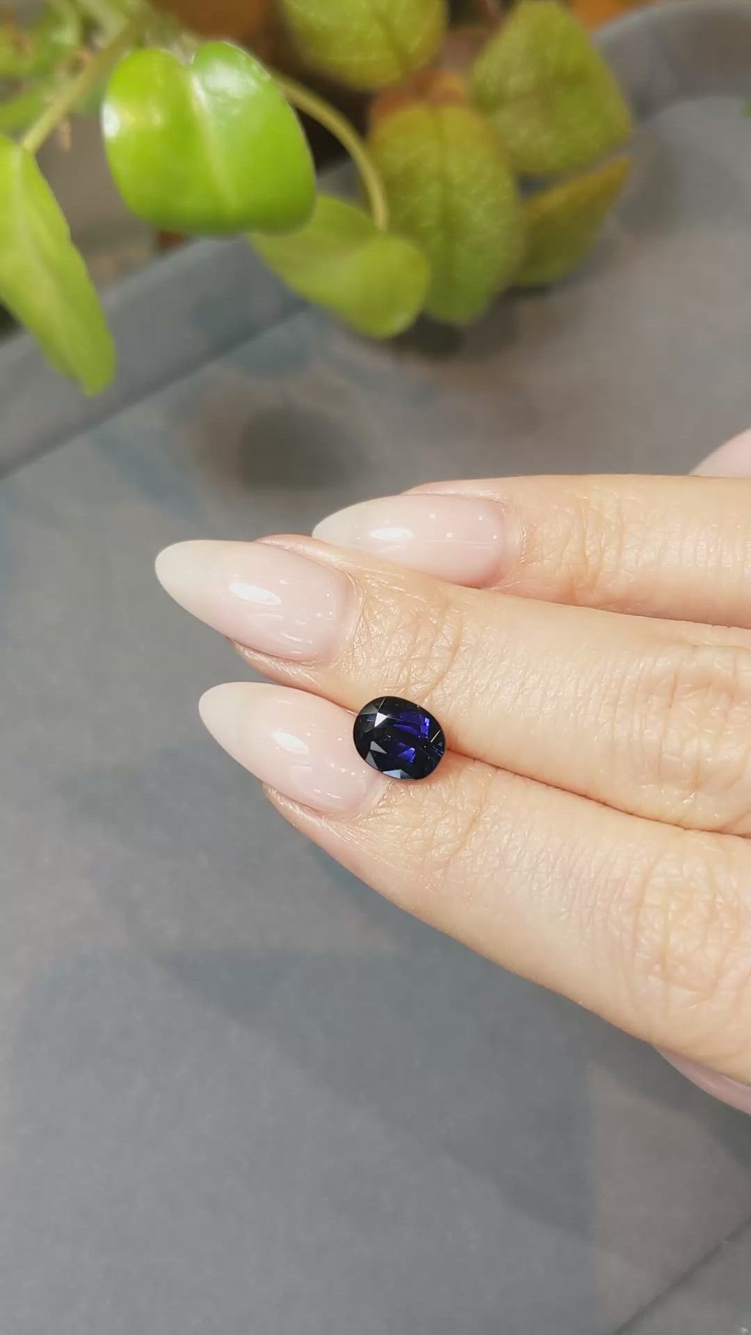 2.04 Ct. Blue Sapphire from Australia Size Video