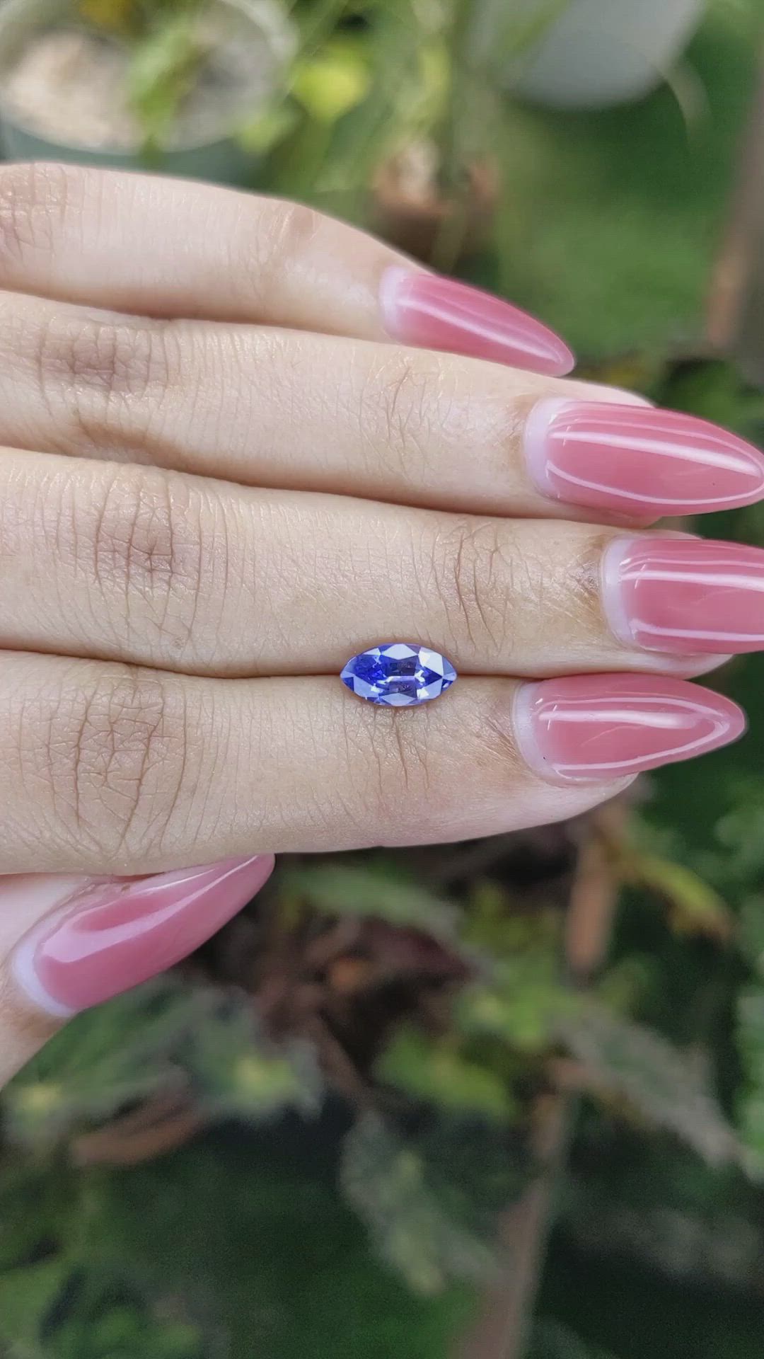 1.21 Ct. Blue Sapphire from Ceylon (Sri Lanka) Size Video