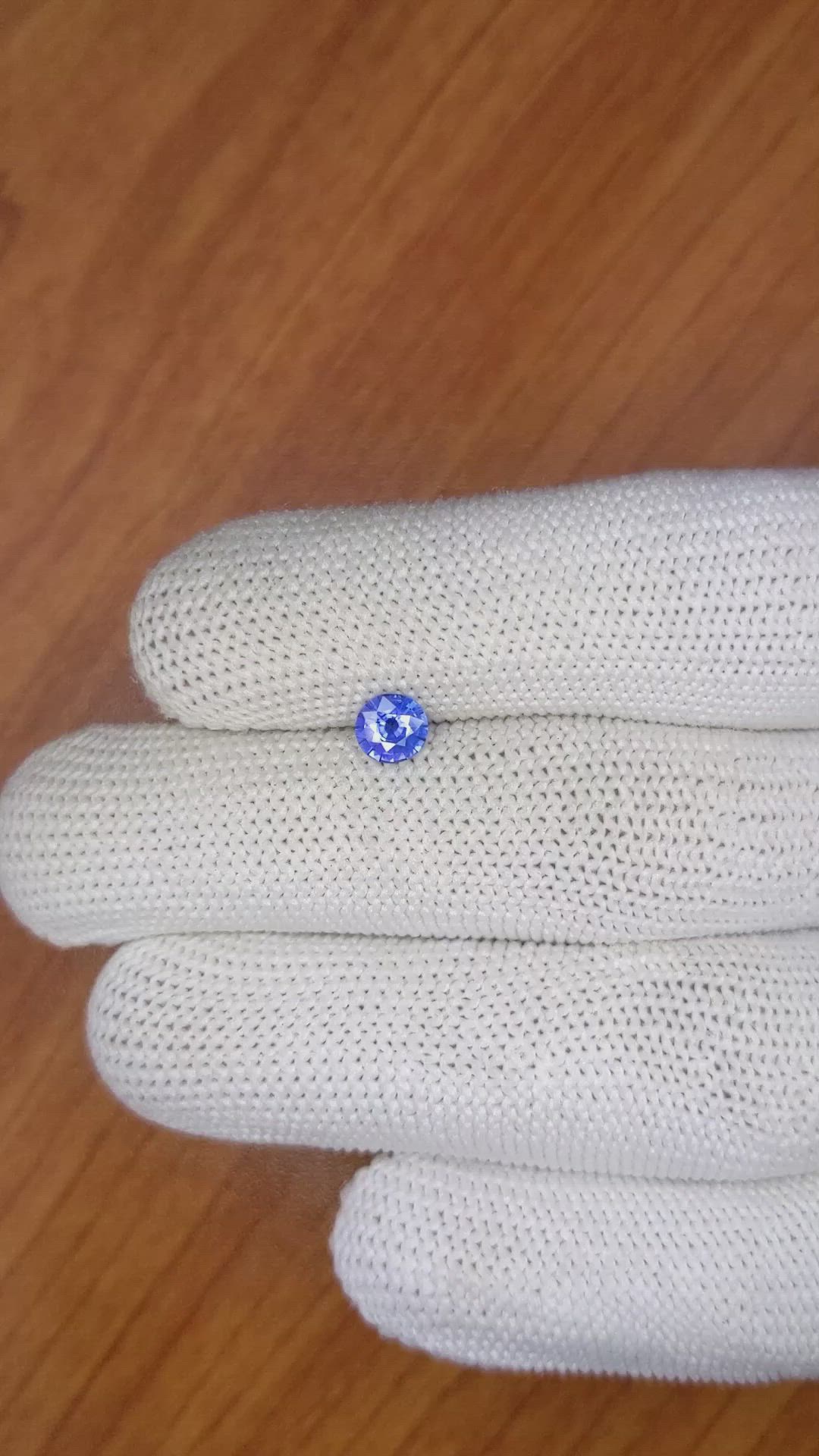 0.59 Ct. Blue Sapphire from Ceylon (Sri Lanka) Size Video