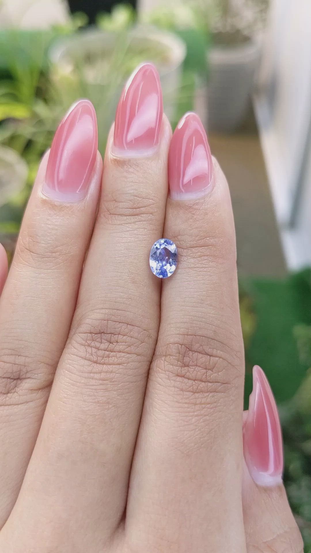 1.27 Ct. Blue Sapphire from Ceylon (Sri Lanka) Size Video