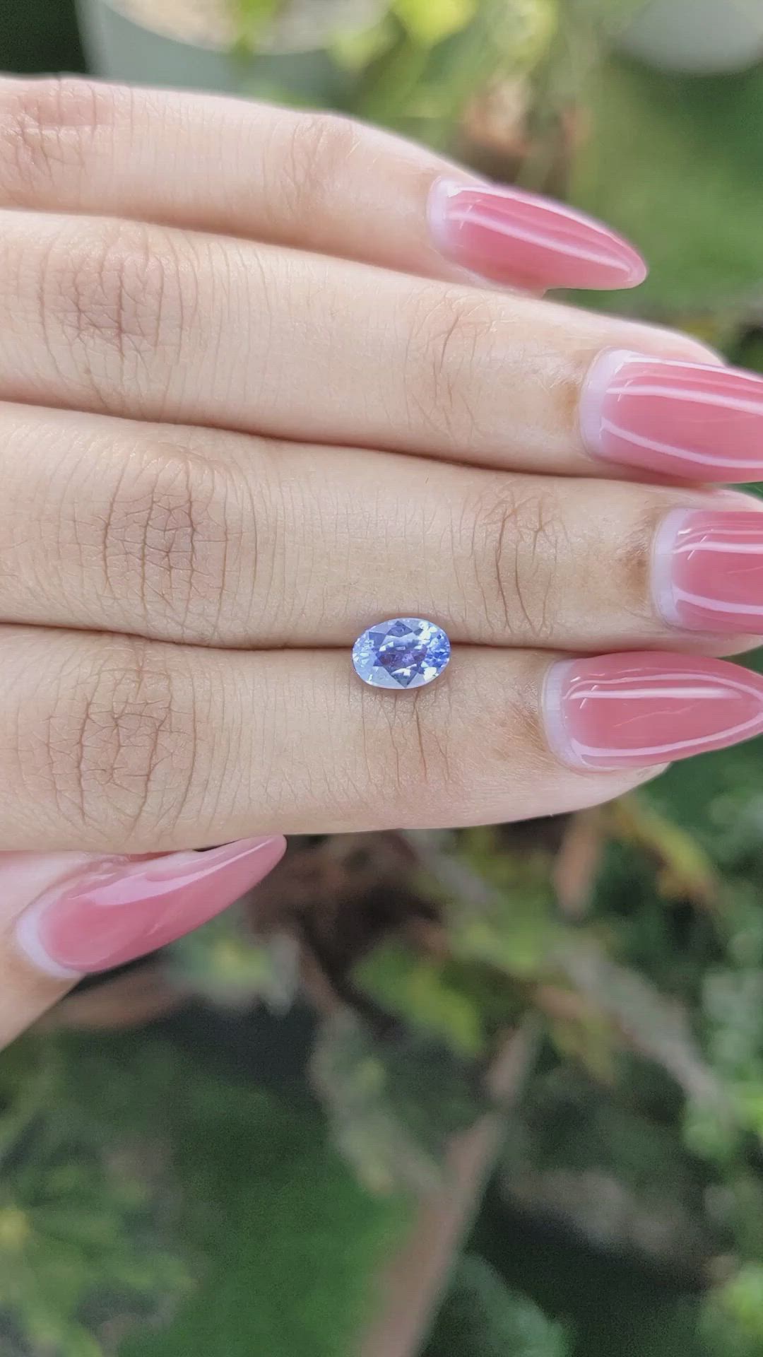 1.27 Ct. Blue Sapphire from Ceylon (Sri Lanka) Size Video