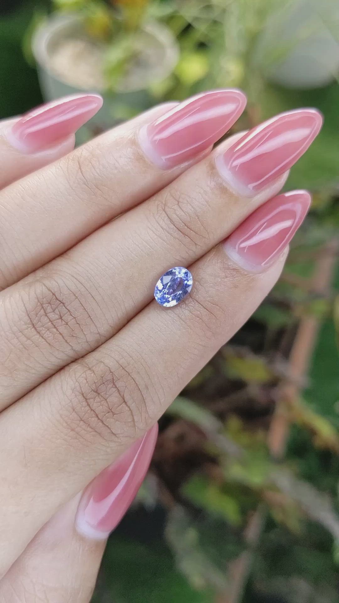 1.27 Ct. Blue Sapphire from Ceylon (Sri Lanka) Size Video