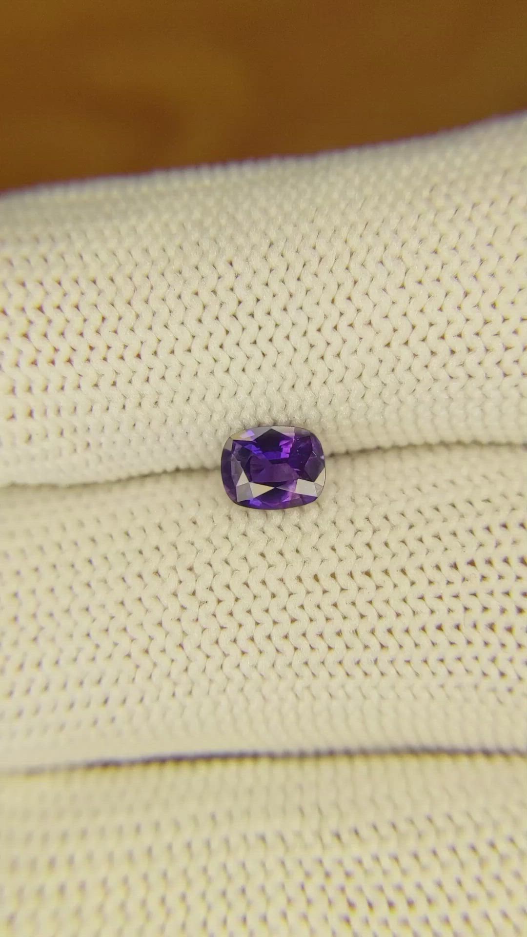 0.64 Ct. Color Change Sapphire from Ceylon (Sri Lanka) Size Video
