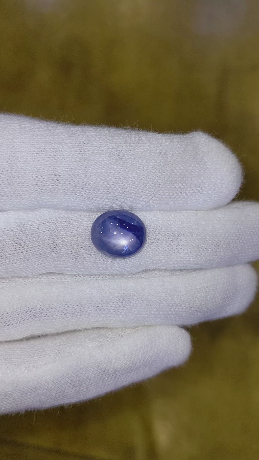 7.26 Ct. Blue Star Sapphire from Burma (Myanmar) Size Video