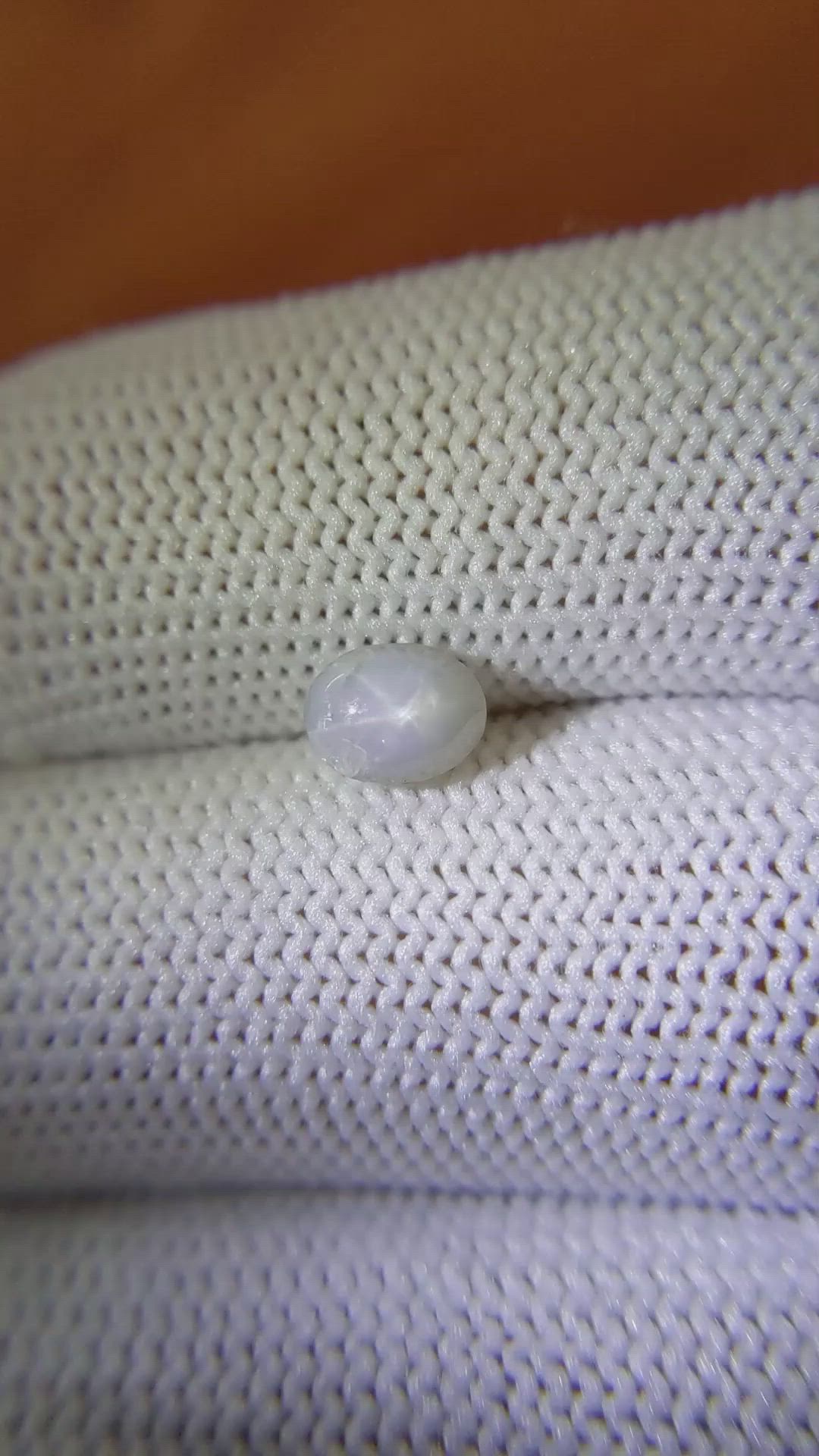 1.05 Ct. Greyish Blue Star Sapphire from Ceylon (Sri Lanka) Size Video