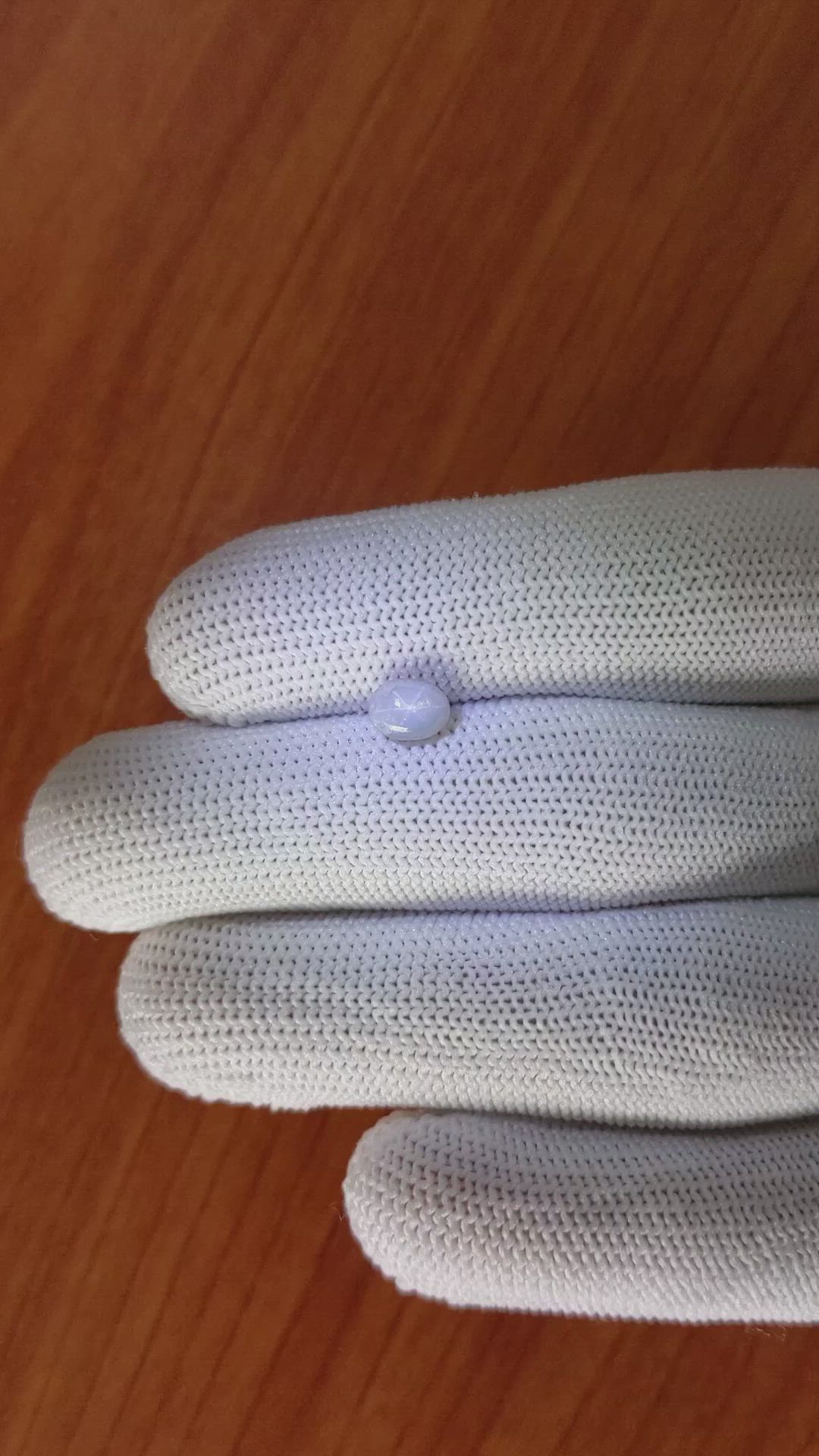 1.05 Ct. Greyish Blue Star Sapphire from Ceylon (Sri Lanka) Size Video